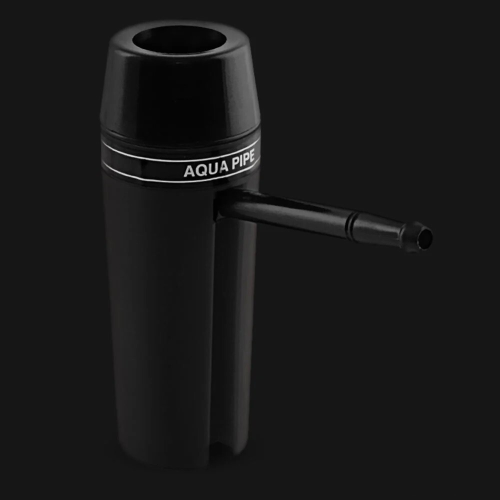 Black AQUA PIPE Waterpipe Original Portable COMES WITH FREE PIPE SCREENS