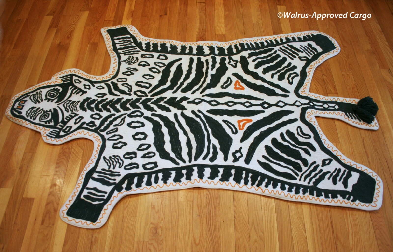 ANTHROPOLOGIE ZEBRA SAFARI RUG -NWT- ADD A CHARMING TOUCH OF THE AFRICAN SAVANNA