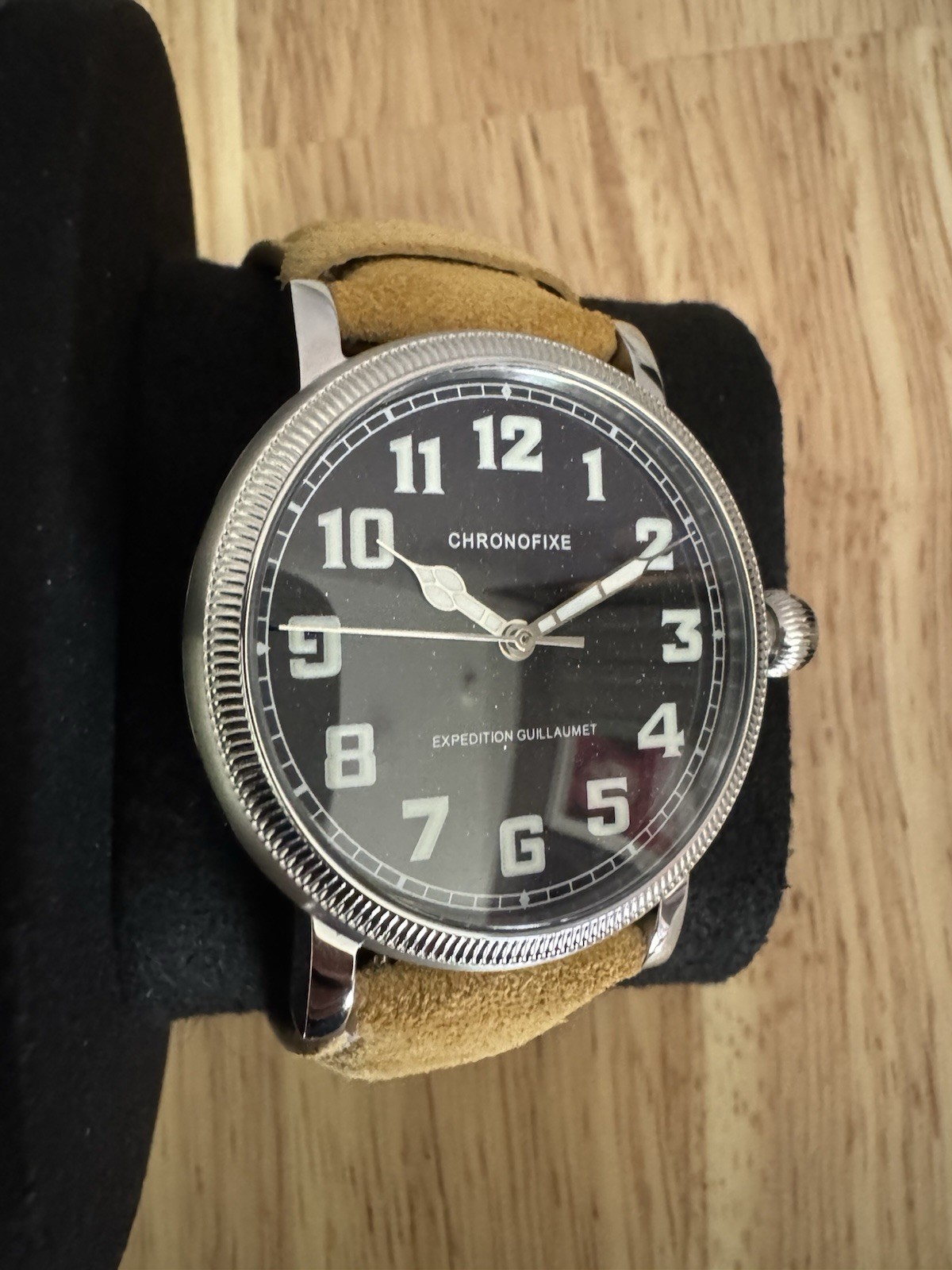 Chronofixe 1930 Expedition Guillaumet Watch – Swiss Movement – Andes Case Back