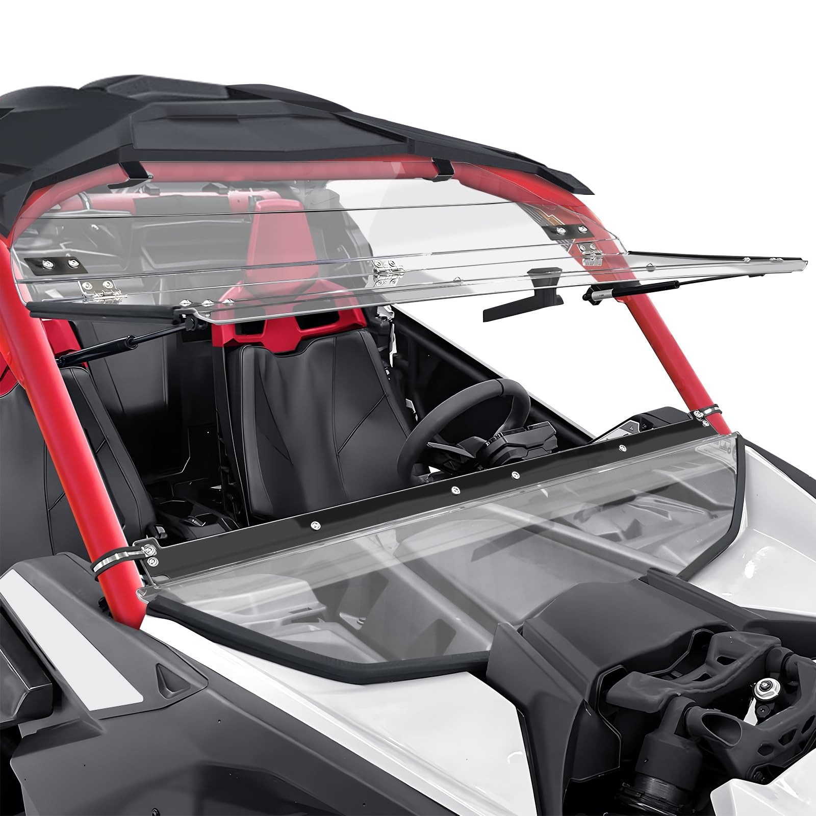 StarknightMT Front X3 Flip Windshield Can Am Maverick X3 StarknightMT Front X3 Flip Windshield Can Am Maverick X3