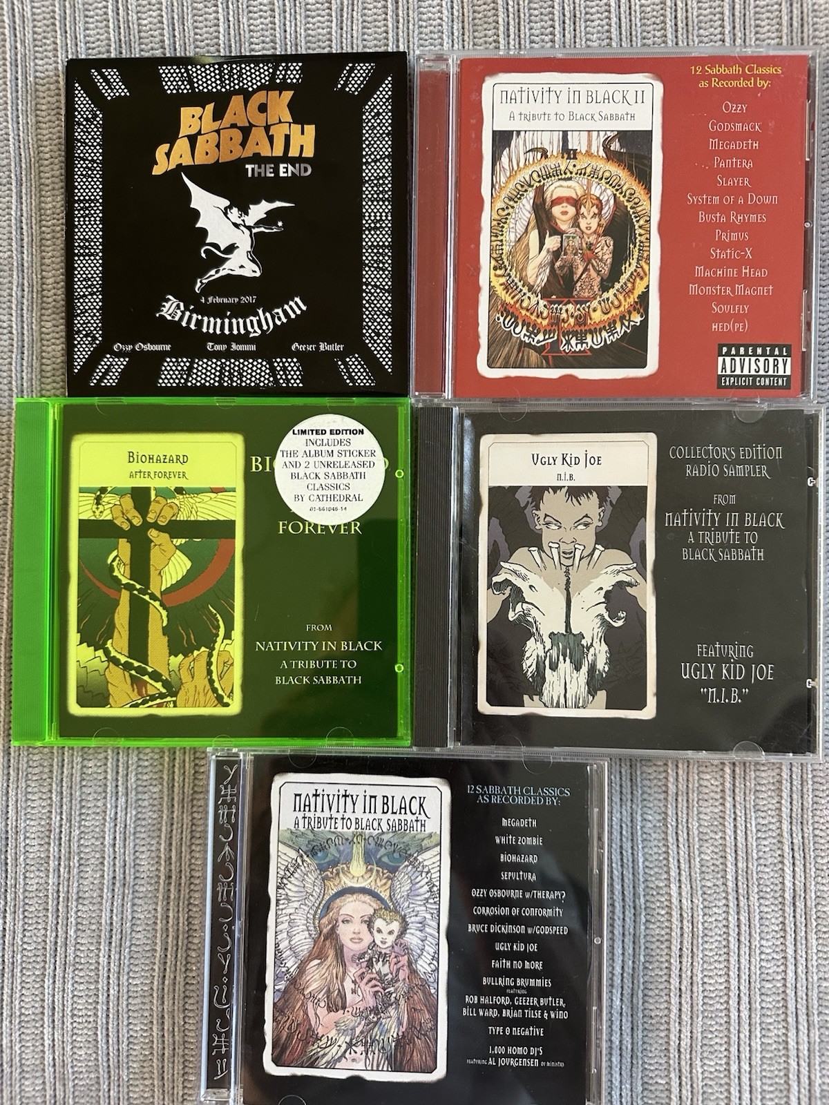 BLACK SABBATH 4 Tribute CDs and THE END 2 CD Plus Blu Ray Like New BLACK SABBATH 4 Tribute CDs and THE END 2 CD Plus Blu Ray Like New