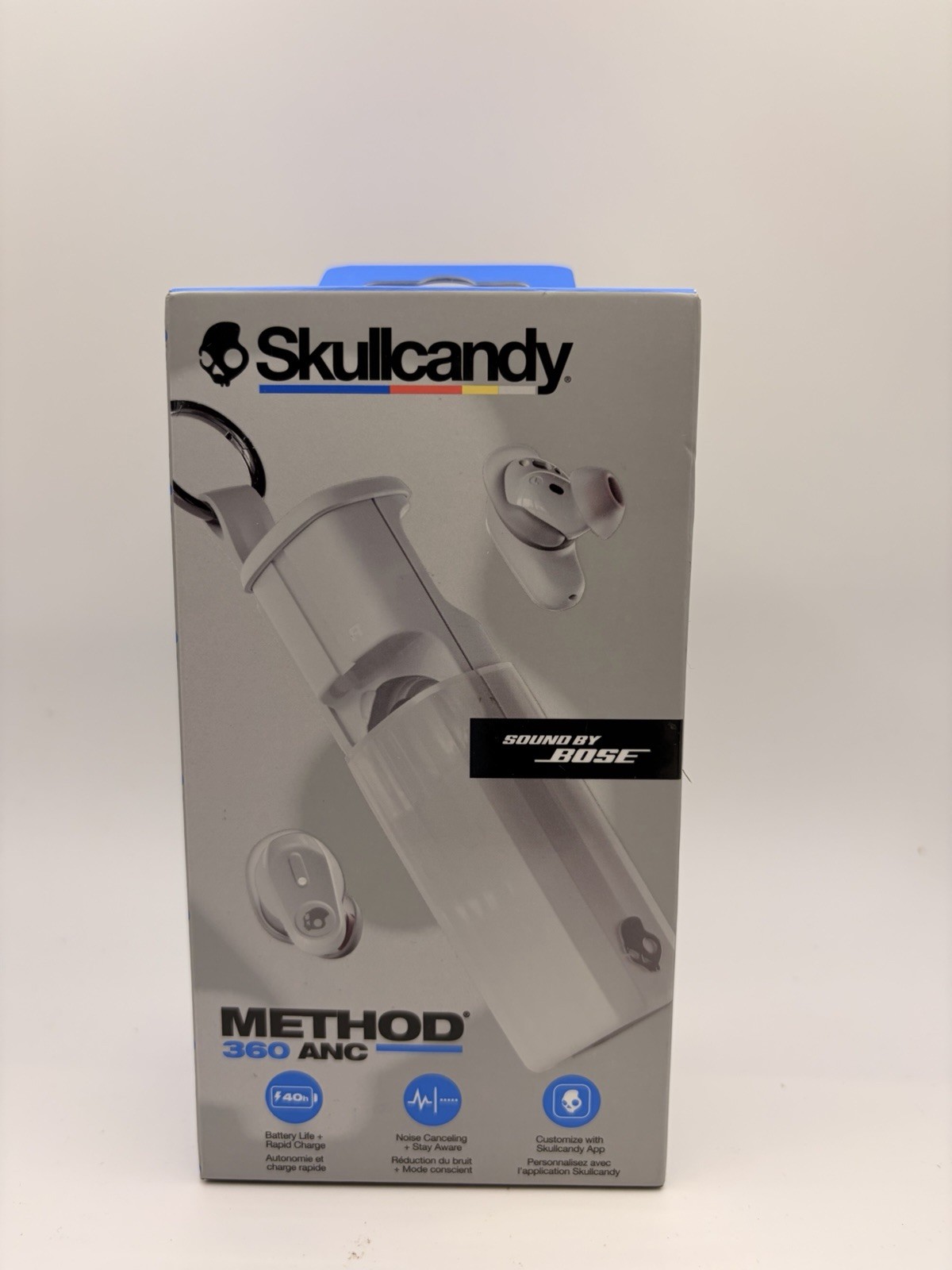 NIB Skullcandy Method 360 ANC Wireless Earbuds with Sound by Bose - Cement NIB Skullcandy Method 360 ANC Wireless Earbuds with Sound by Bose - Cement