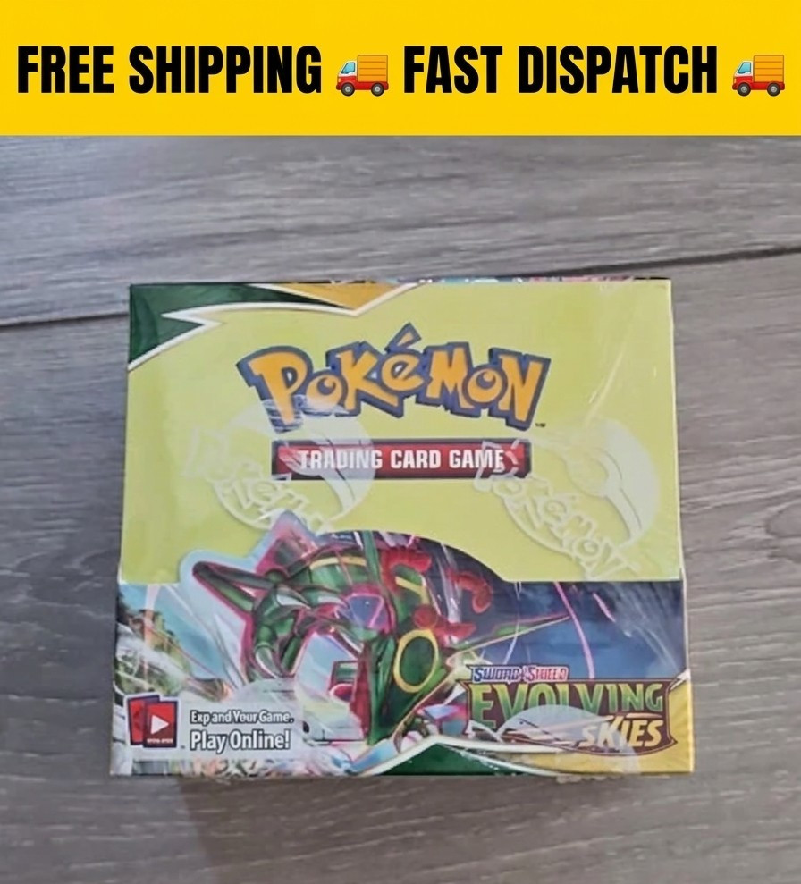 Pokemon TCG - Evolving Skies Booster Box (36 packs) New/Factory Sealed. English Pokemon TCG - Evolving Skies Booster Box (36 packs) New/Factory Sealed. English