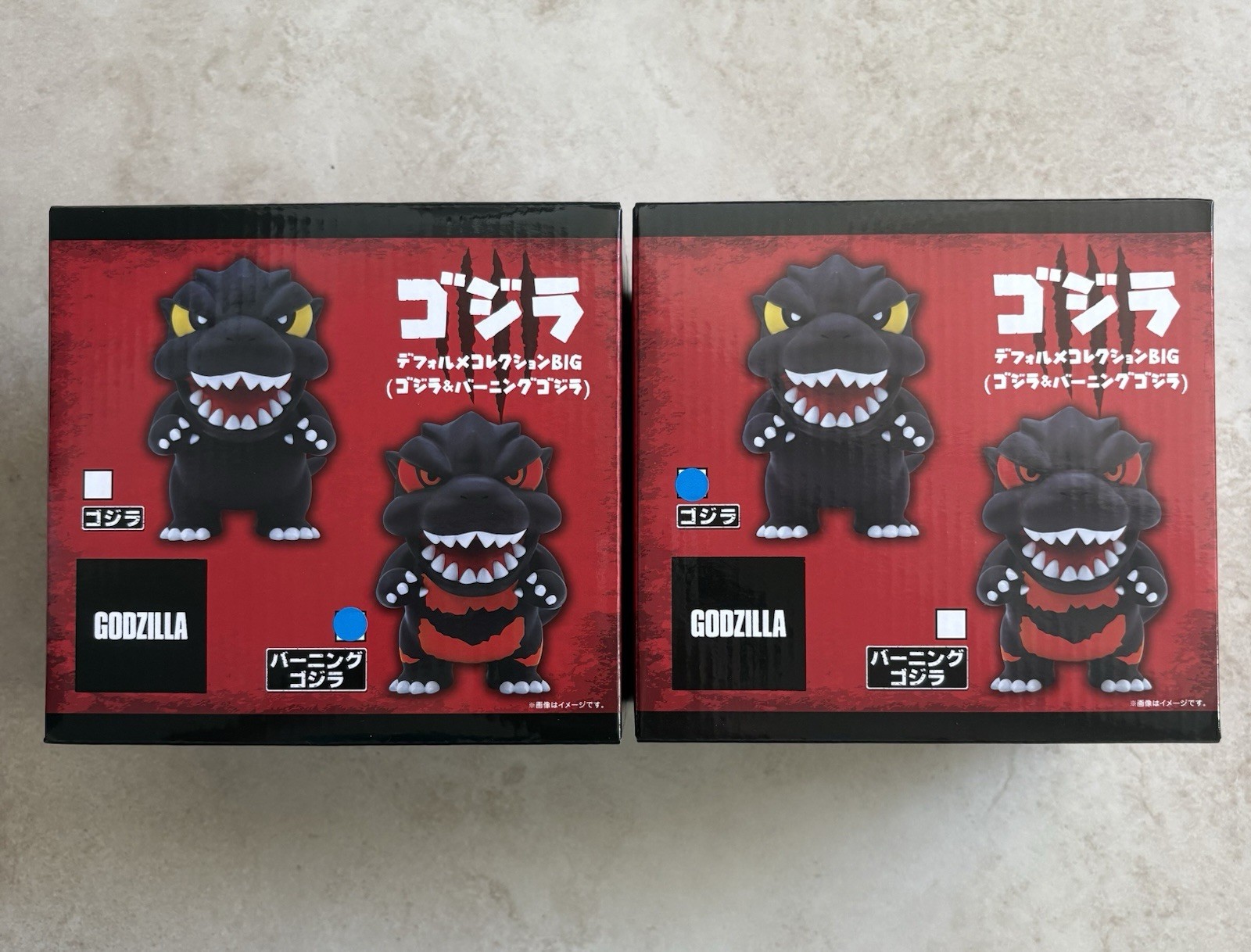 NEW Round1 x Godzilla Collab Deformed Figures COMPLETE SET OF TWO - US Seller NEW Round1 x Godzilla Collab Deformed Figures COMPLETE SET OF TWO - US Seller