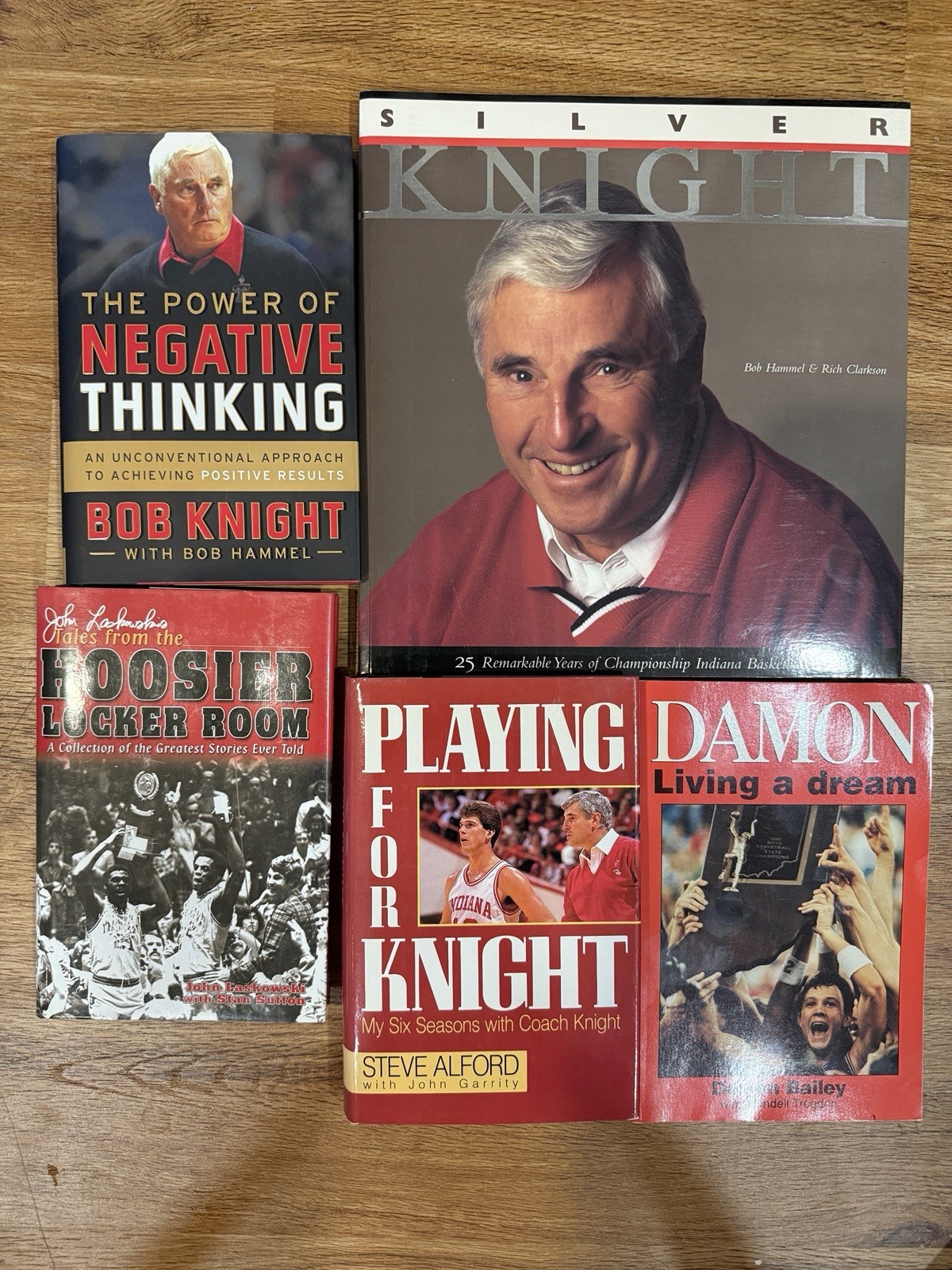 Vintage Indiana University IU Hoosiers Basketball Book Lot (5) Knight Alford