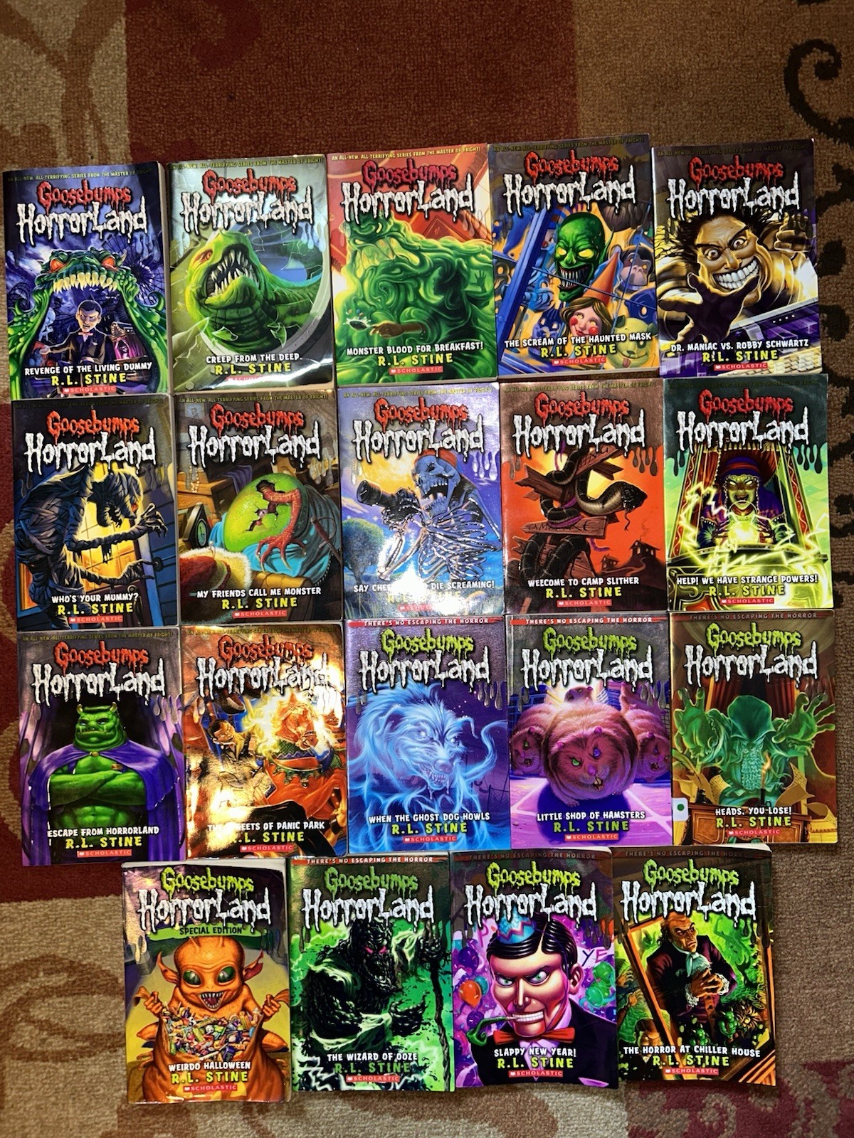 R.L. Stine Goosebumps Horrorland Book Lot of 19 Different Books #1-19 Brand NEW