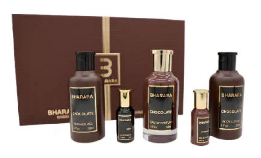 Bharara Chocolate Luxury Gift Set 5 PC 3.4 Oz Bharara Chocolate Luxury Gift Set 5 PC 3.4 Oz