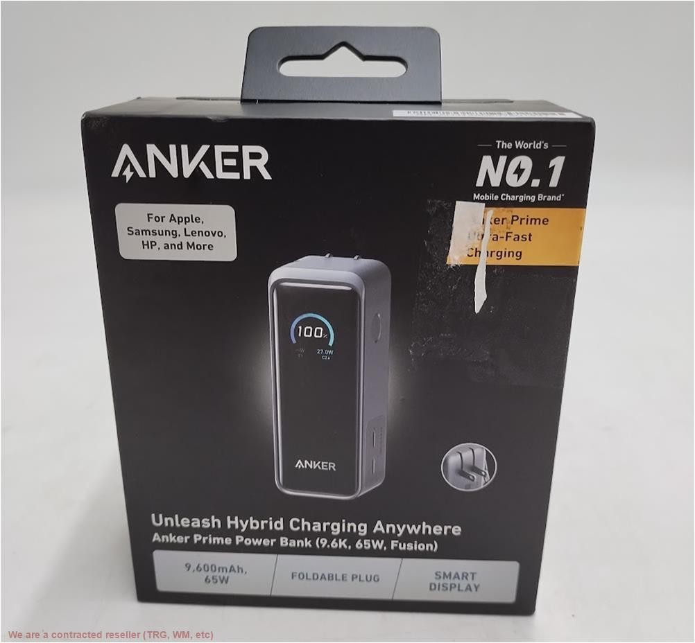 Anker 9600mAh 65W Prime Power Bank Fusion - Black Anker 9600mAh 65W Prime Power Bank Fusion - Black