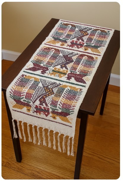 Chichicastenango Textiles Table Runner Vtg Hand Stitched Scandinavian Folk Art Chichicastenango Textiles Table Runner Vtg Hand Stitched Scandinavian Folk Art