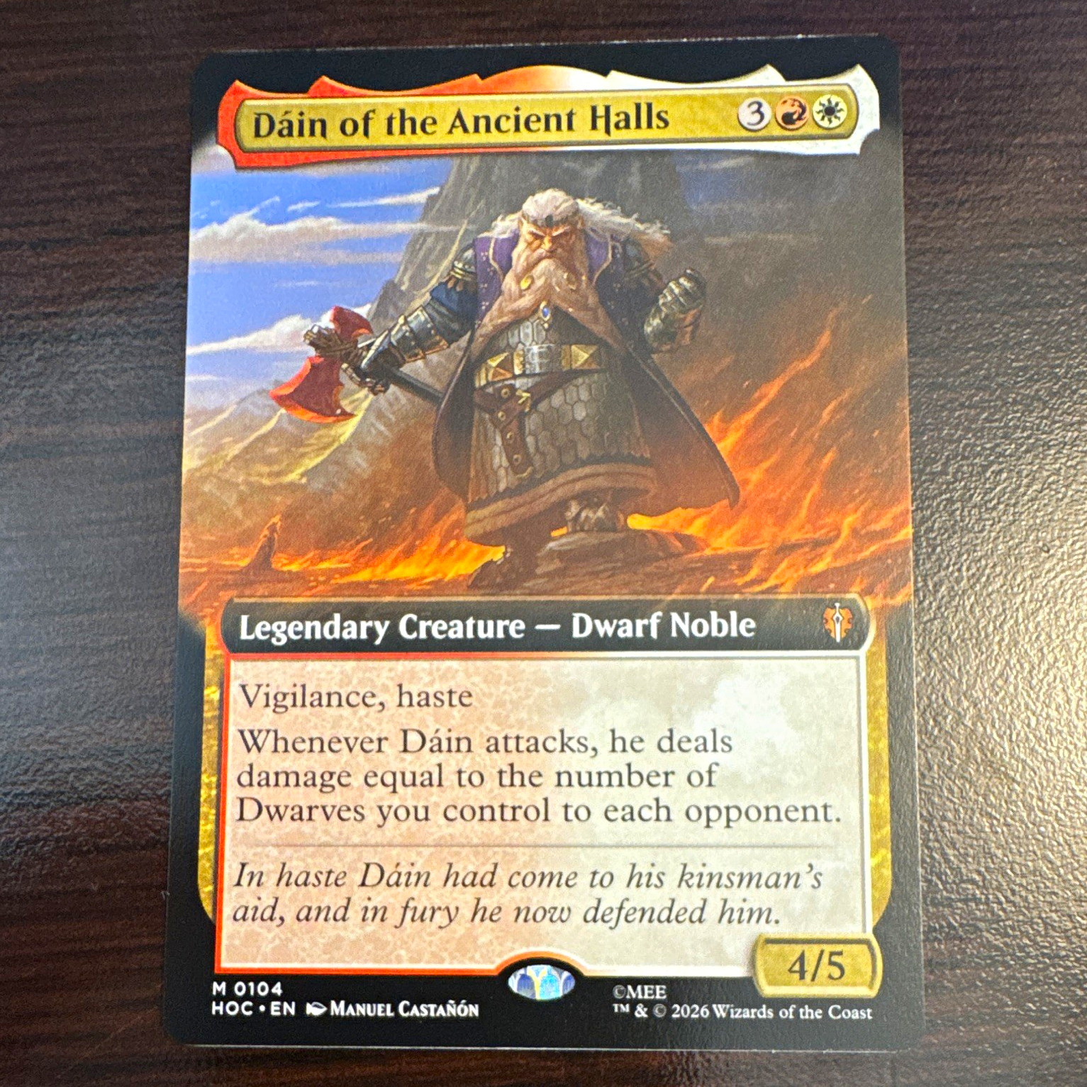Wizards of the Coast MTG Dain of the Ancient Halls Extended Art Mythic Eng 0104 Wizards of the Coast MTG Dain of the Ancient Halls Extended Art Mythic Eng 0104