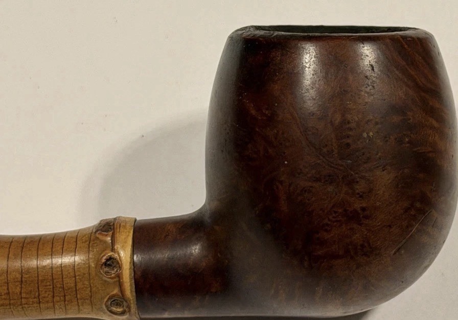 Antique Scarce Kaywoodie Mandarin Burl and Bamboo Estate Smoking Tobacco Pipe Antique Scarce Kaywoodie Mandarin Burl and Bamboo Estate Smoking Tobacco Pipe
