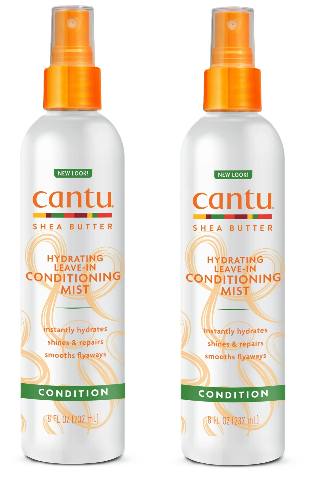 Cantu Shea Butter Leave-in Conditioning Mist with Castor & Argan Oil, 8 Oz, 2PK Cantu Shea Butter Leave-in Conditioning Mist with Castor & Argan Oil, 8 Oz, 2PK