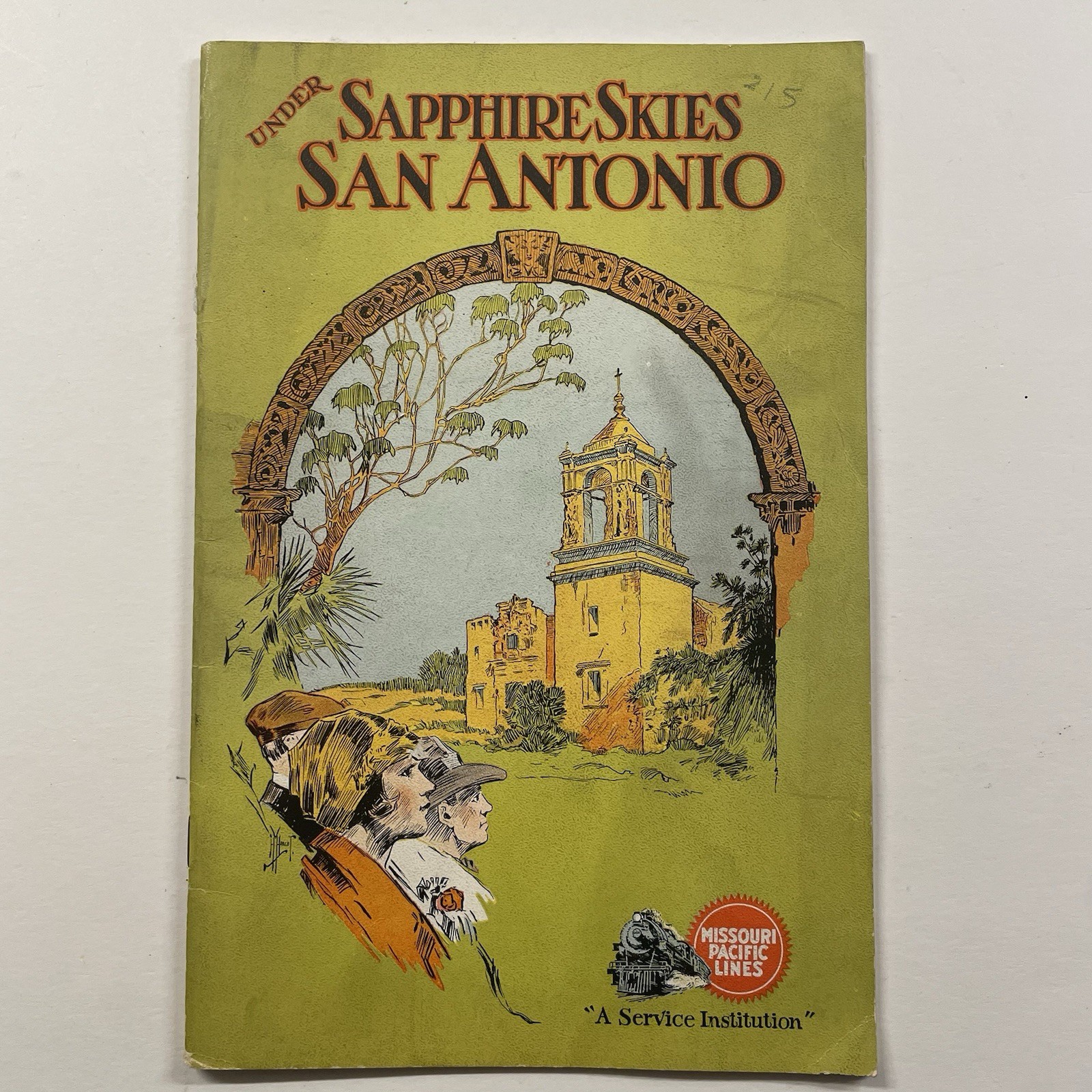 UNDER SAPPHIRE SKIES SAN ANTONIO 1929-1930 Missouri Pacific Lines Train Booklet