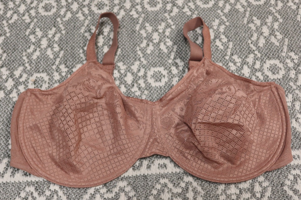 New Wacoal Visual Effects Minimizer Bra - Size 44DDD - Brown - # 857210