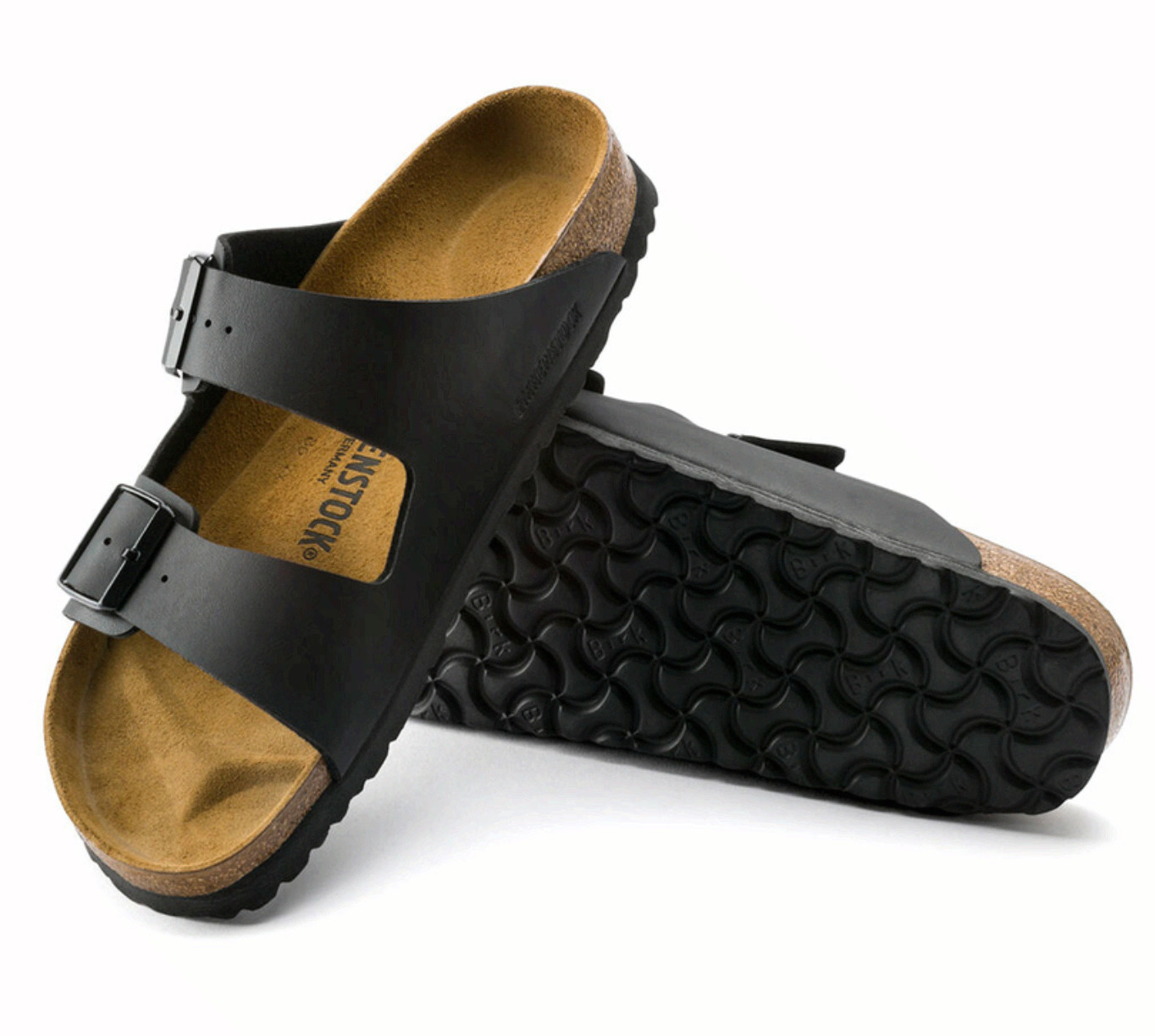 Birkenstock Arizona Women\'s Black Sandals Double Strap Comfort Slides