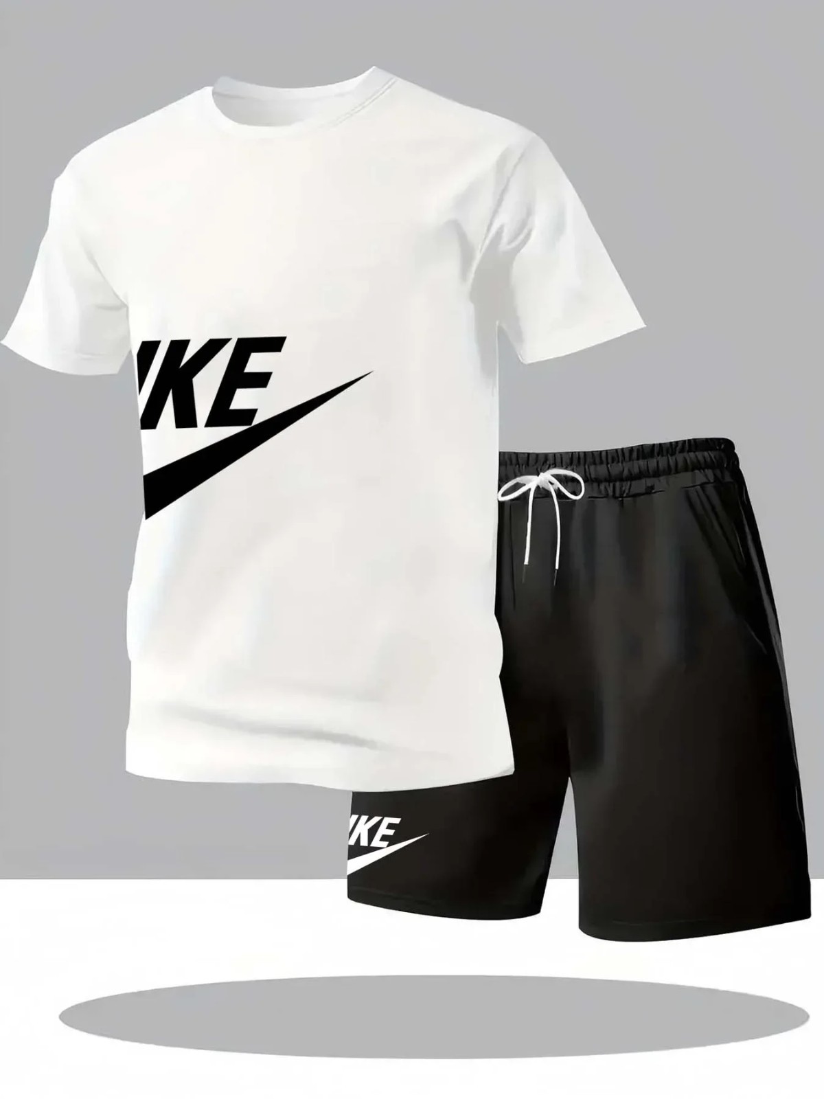 Men’s Summer Sports Set Short Sleeve T-Shirt & Shorts 2-Piece Outfit