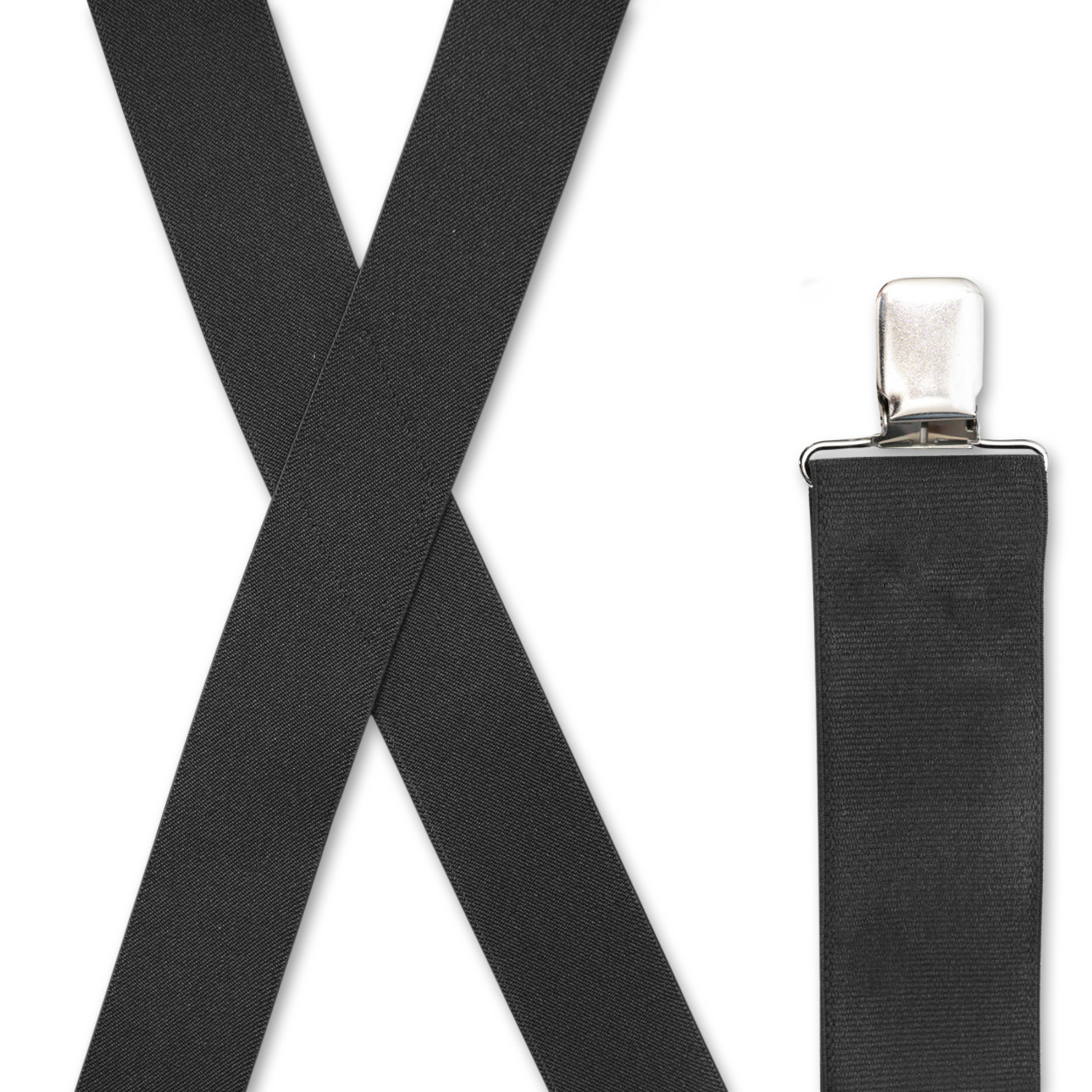 Men's Suspenders - Strong Clips, Many Colors, X Style 1.5