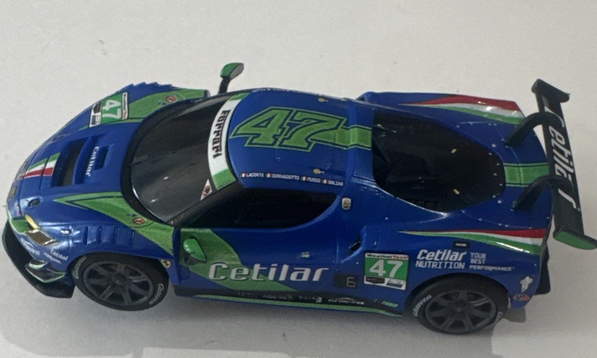 Carrera GO 64243 Ferrari 296 GT3 Cetilar Racing, #47 1:43 Slot Car Carrera GO 64243 Ferrari 296 GT3 Cetilar Racing, #47 1:43 Slot Car