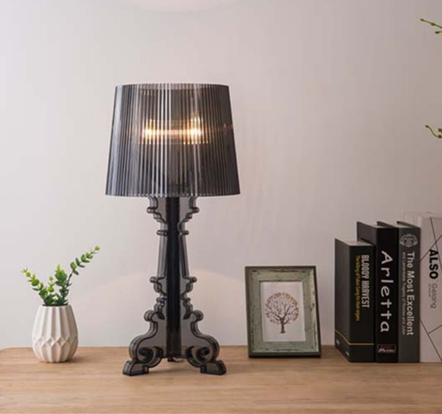 Baroque Black Clear Bourgie Table Lamp Desk Light Decor Hotel Office Lighting Baroque Black Clear Bourgie Table Lamp Desk Light Decor Hotel Office Lighting