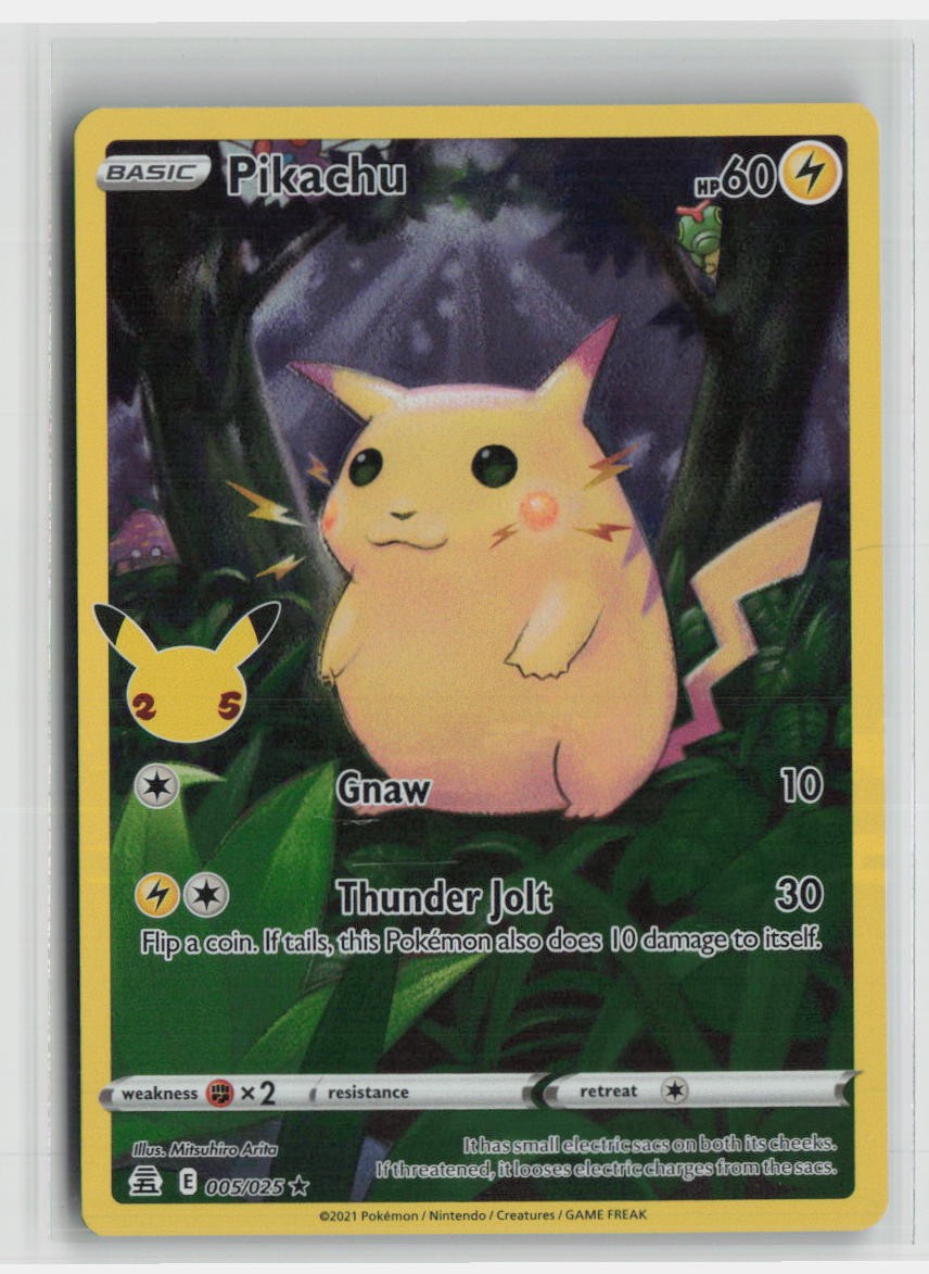 Pikachu 005/025 Pokemon Celebrations Holo Rare Holofoil NM