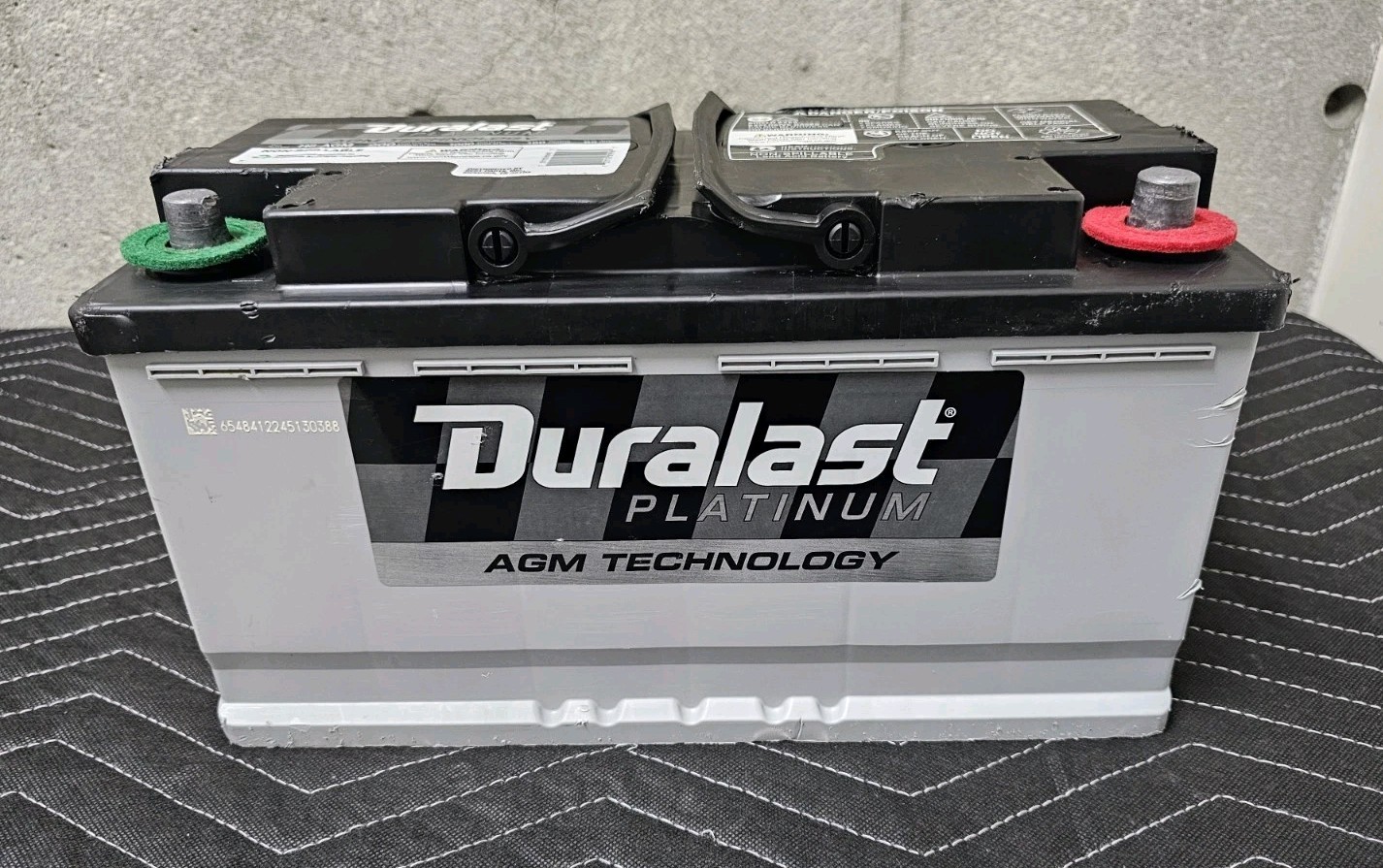 Duralast Platinum Genuine AGM Technology H8 Battery 06/25 (NO SHIPPING)
