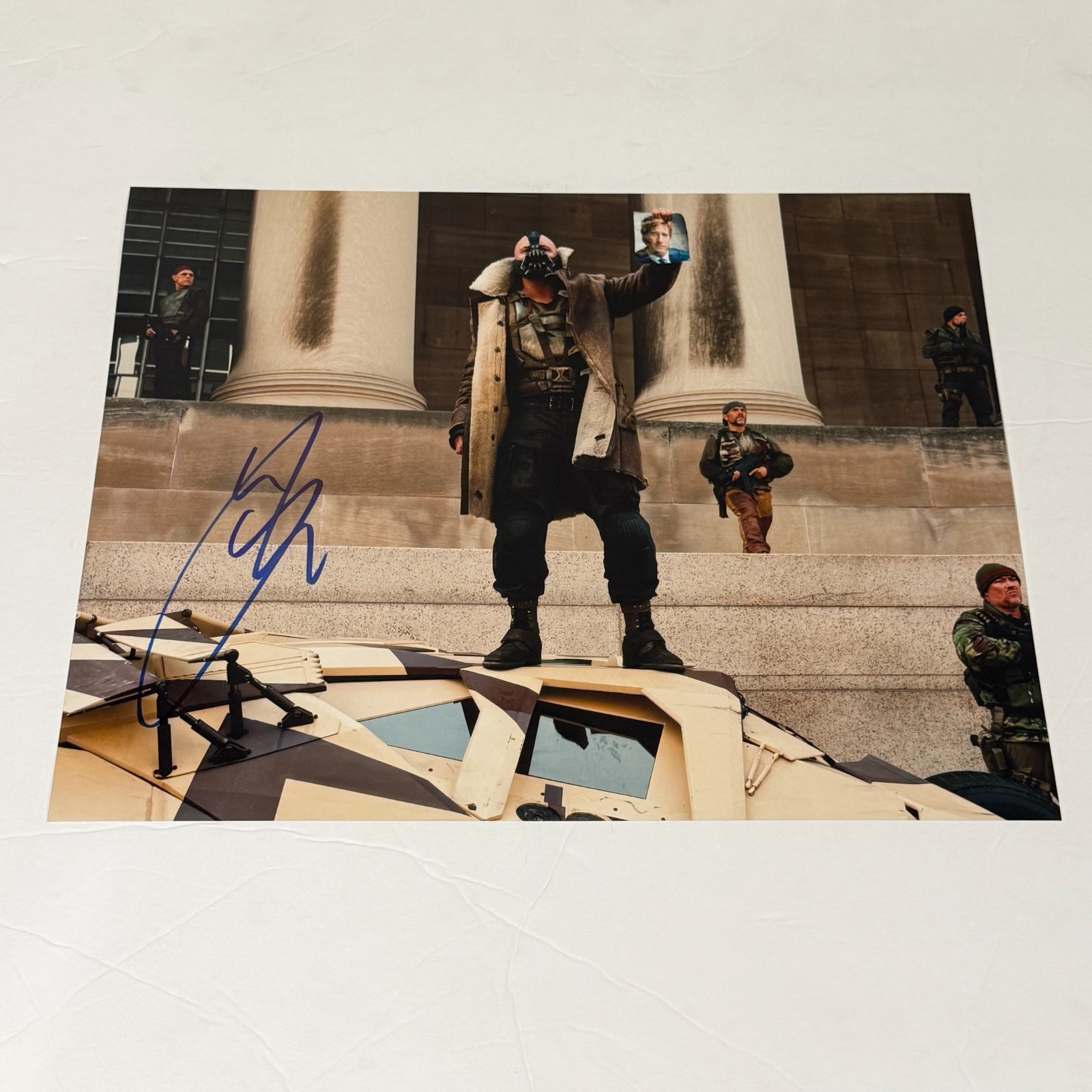 Tom Hardy Autographed Bane Dark Knight Rises Movie 11x14 Photo