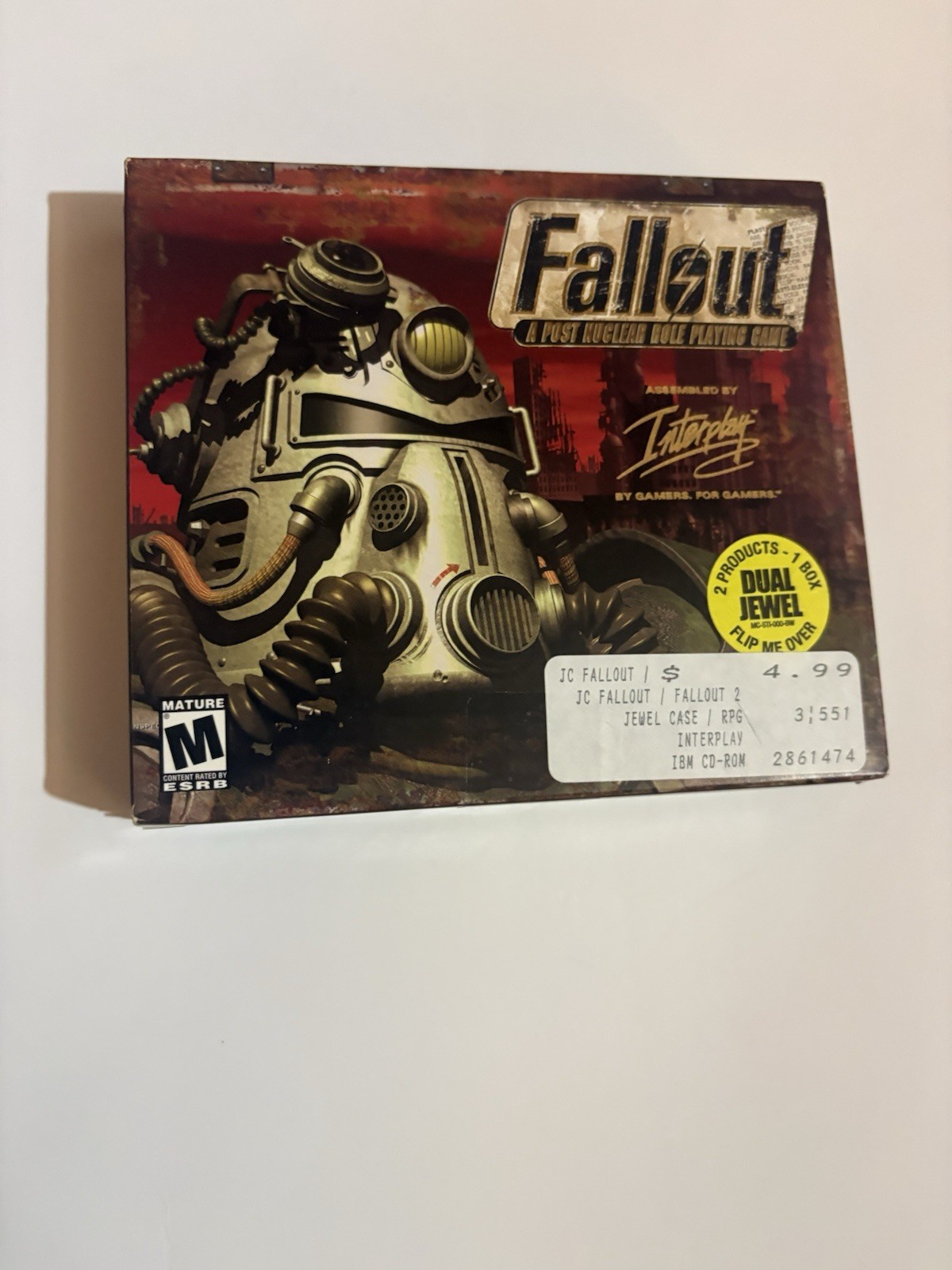 Fallout 1 & 2 Dual Jewel Box PC NEW NEVER OPENED Interplay Vintage 1998 RARE OOP Fallout 1 & 2 Dual Jewel Box PC NEW NEVER OPENED Interplay Vintage 1998 RARE OOP