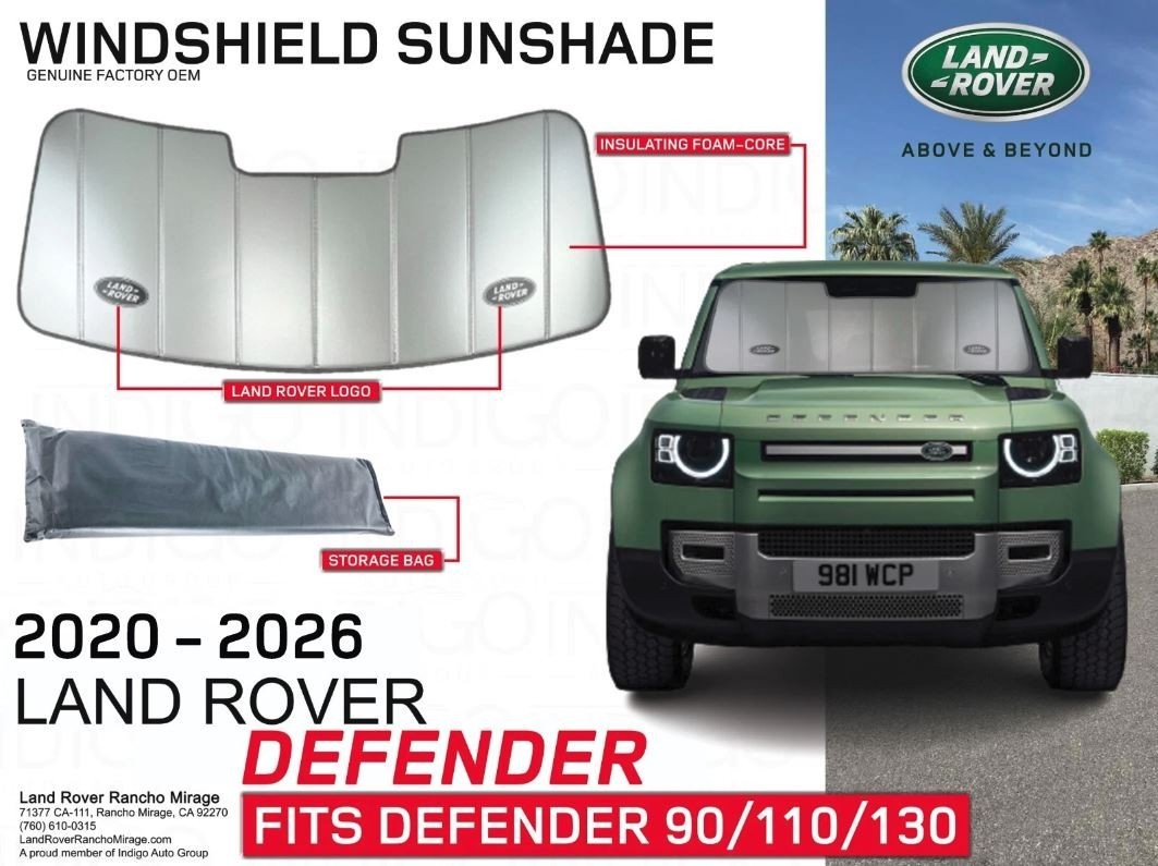 2020-2026 New Defender Windshield Sunshade Reflector Genuine VPLES0571