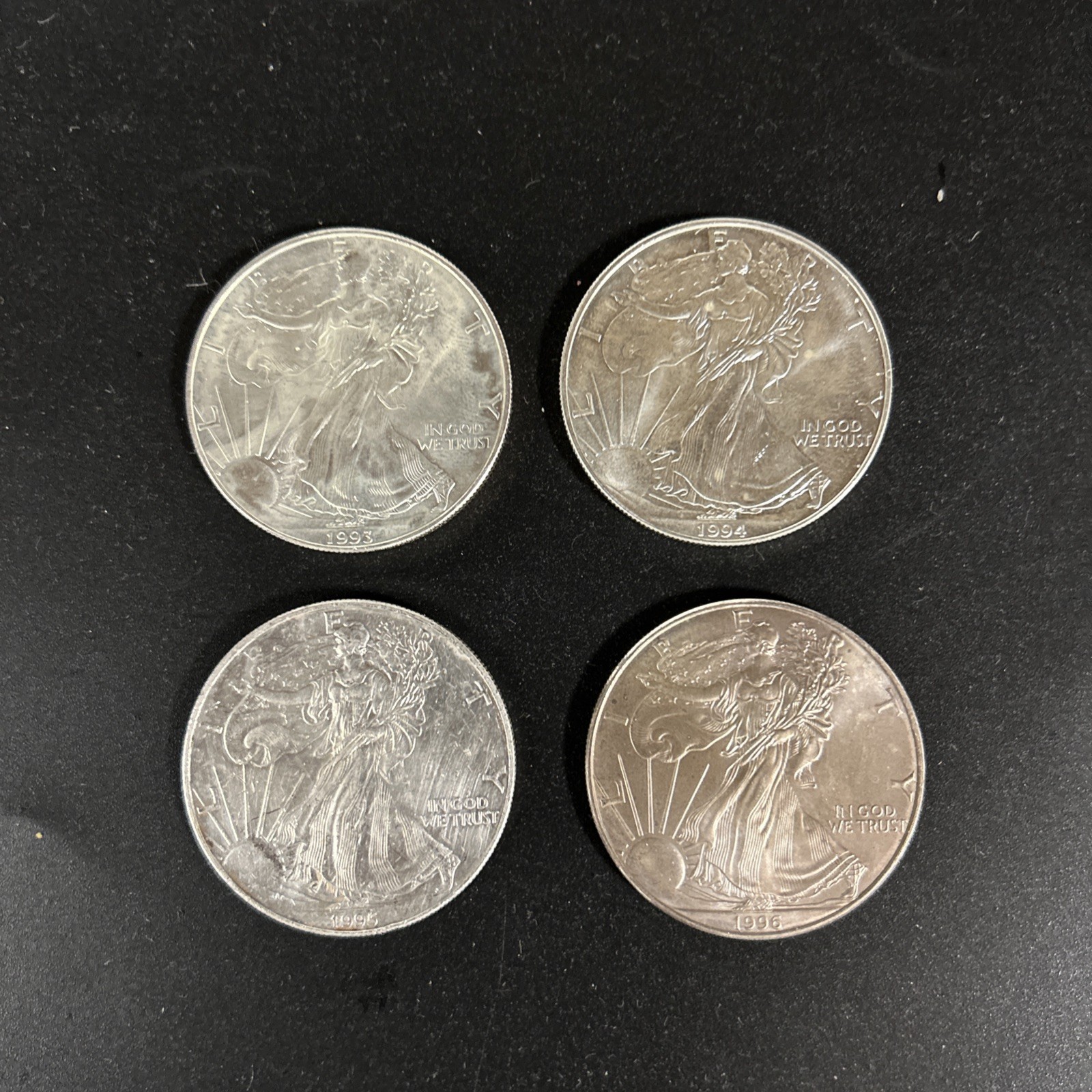 1993-94-95-96 American Silver Eagle 1oz Coins (Rare Dates) 1993-94-95-96 American Silver Eagle 1oz Coins (Rare Dates)