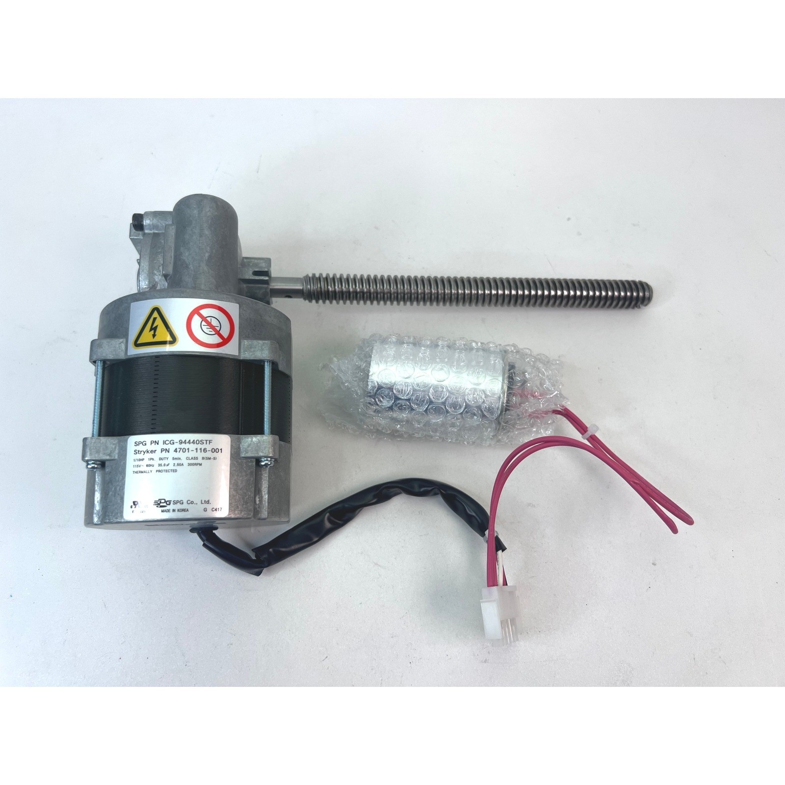 Stryker Foot Lift Motor 4701116001 SPG PN ICG-94440STF Replacement Part