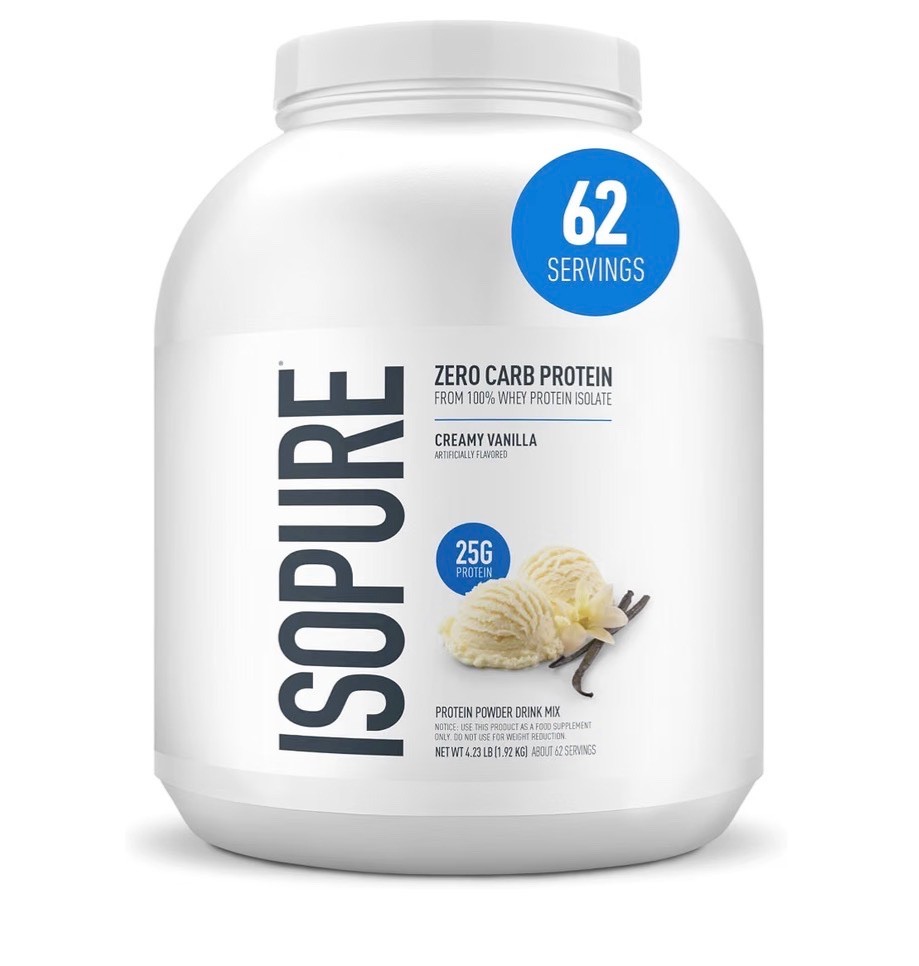 Isopure Whey Protein Isolate Creamy Vanilla Zero Carb Keto GF 4.5lb 🍨 FAST SHIP Isopure Whey Protein Isolate Creamy Vanilla Zero Carb Keto GF 4.5lb 🍨 FAST SHIP