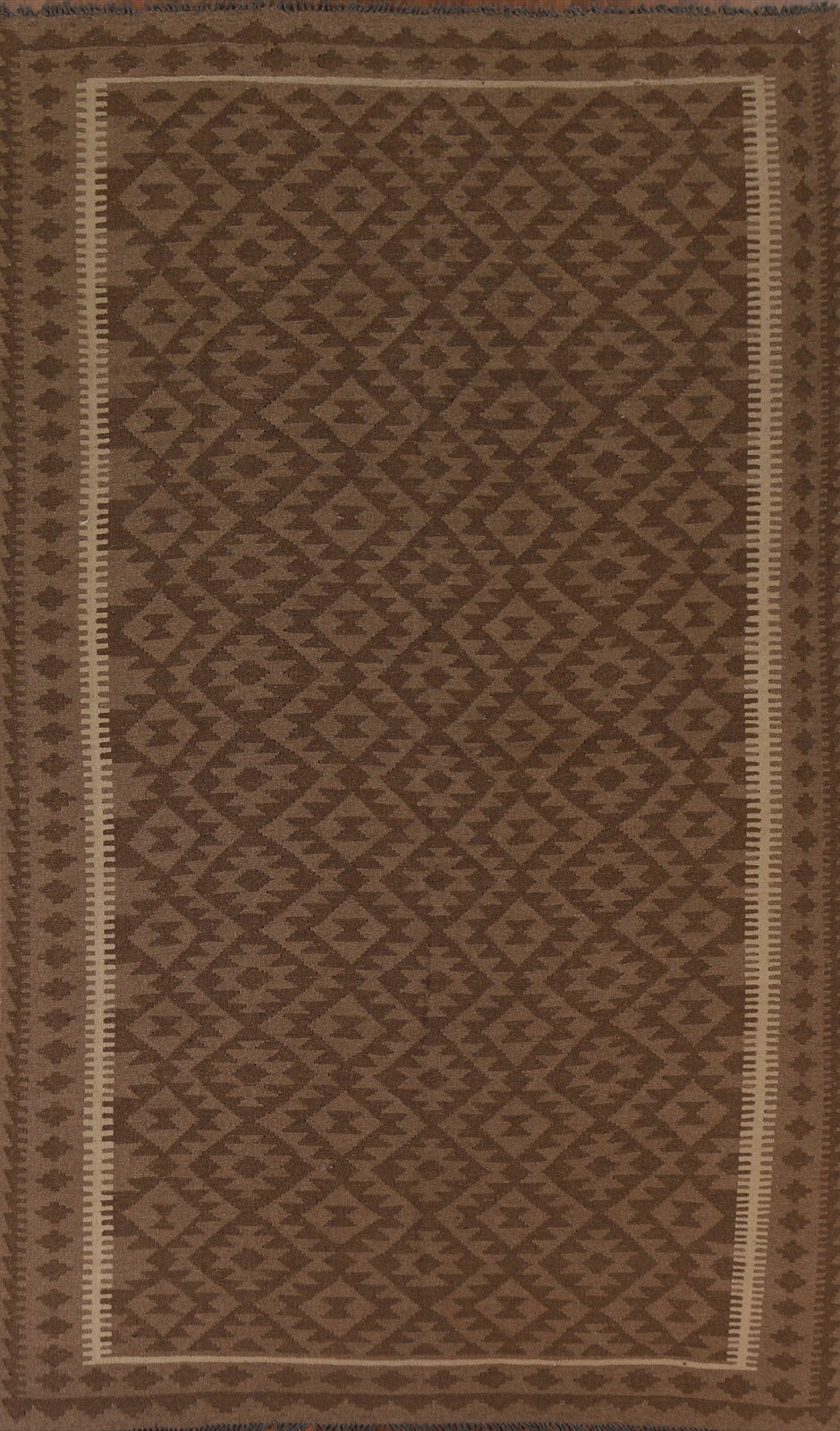 Tribal Traditional Geometric Kilim Area Rug Reversible Hand-Woven Carpet 7\'x10\'