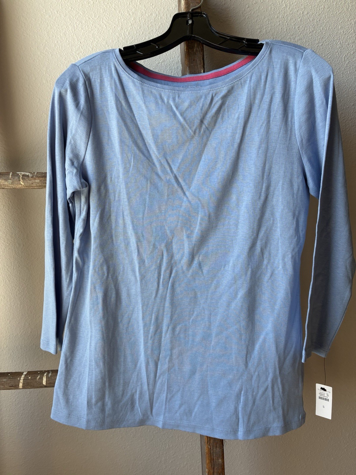 The Talbots Tee Soft Long Sleeve T-shirt Baby Blue Pima Cotton Sz Sm NWT The Talbots Tee Soft Long Sleeve T-shirt Baby Blue Pima Cotton Sz Sm NWT