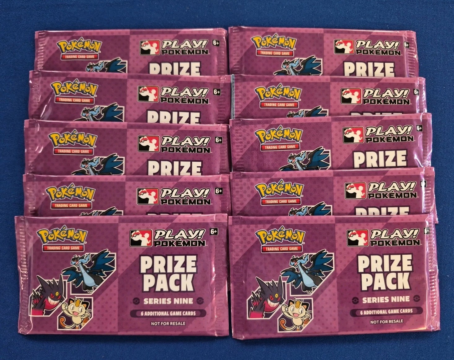 10 PACKS - Pokémon Play Prize Pack Series 9 Sealed Booster Packs 
