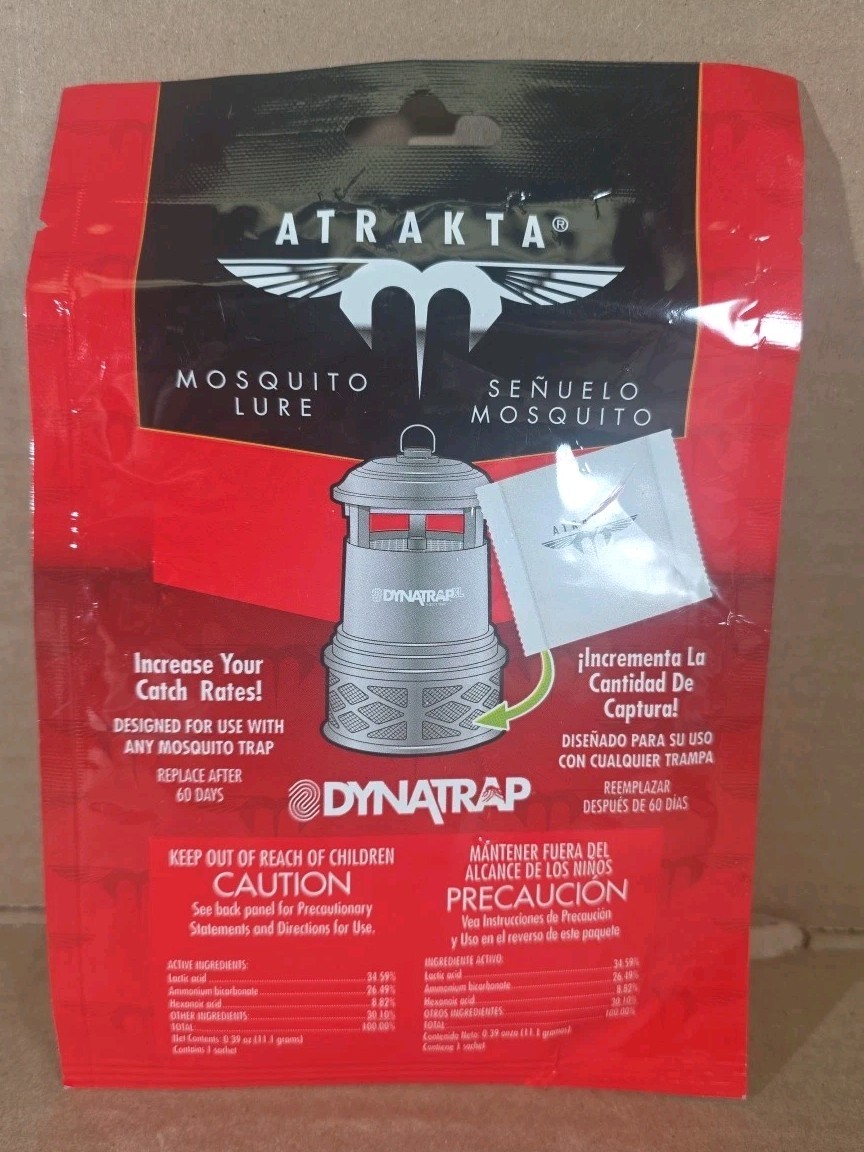 DynaTrap 100611 Atrakta Mosquito Lure Sachet for Any DynaTrap Insect Trap, Lasts