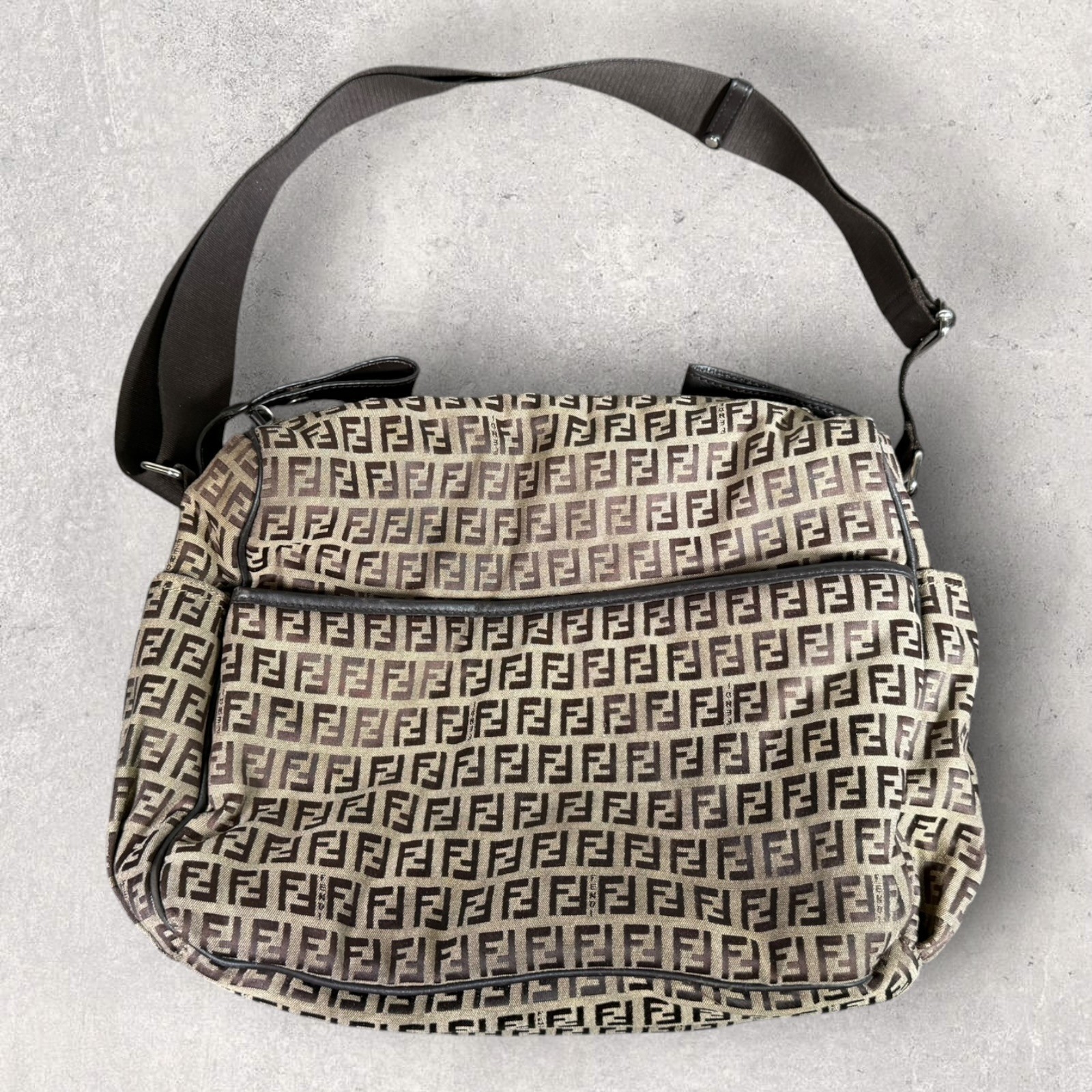 Fendi Zucchino Monogram Baby Diaper Bag Without Changing Pad Fendi Zucchino Monogram Baby Diaper Bag Without Changing Pad