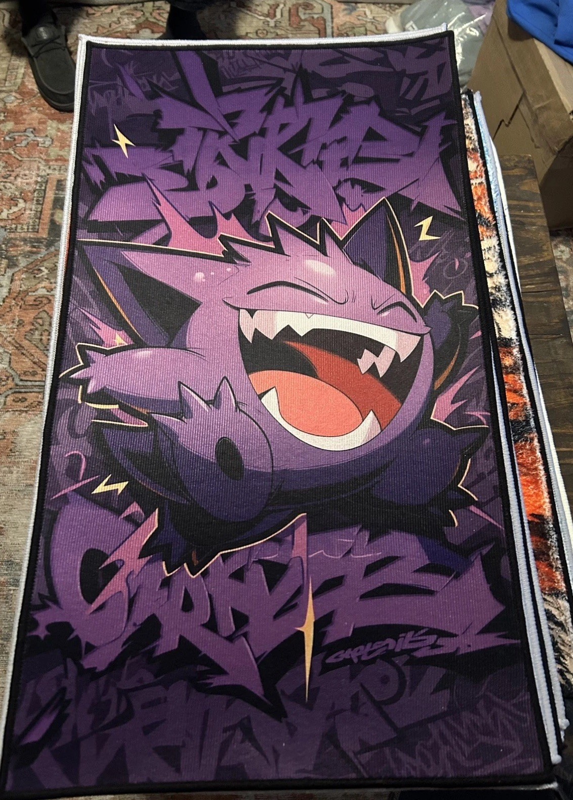 Choose 1 - Gengar tufted rugs - 18in or 22in x 32in Choose 1 - Gengar tufted rugs - 18in or 22in x 32in