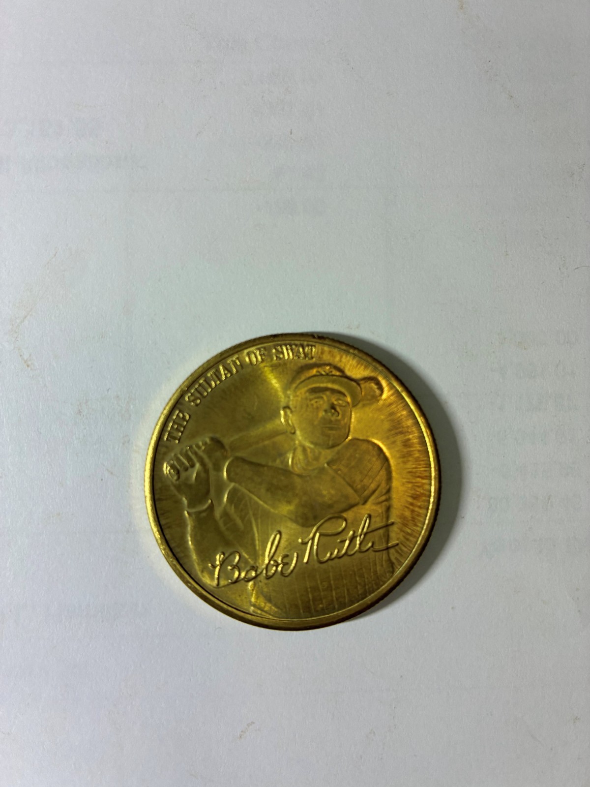Babe Ruth Commemorative Lifetime Stats Collector\'s Coin Vintage Babe Ruth Commemorative Lifetime Stats Collector\'s Coin Vintage