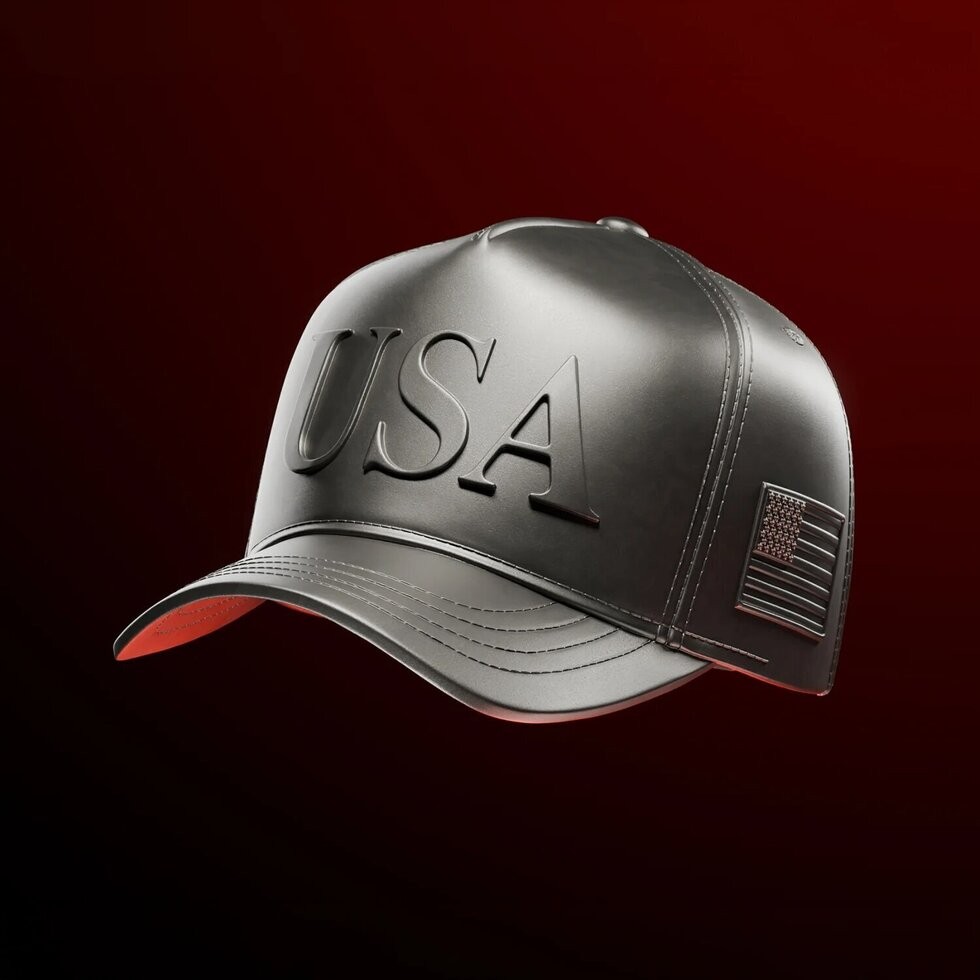 Spectres 2026 USA Hat 1 oz Silver Sculpture Trump USA Hat 1 oz Silver 3D Medal