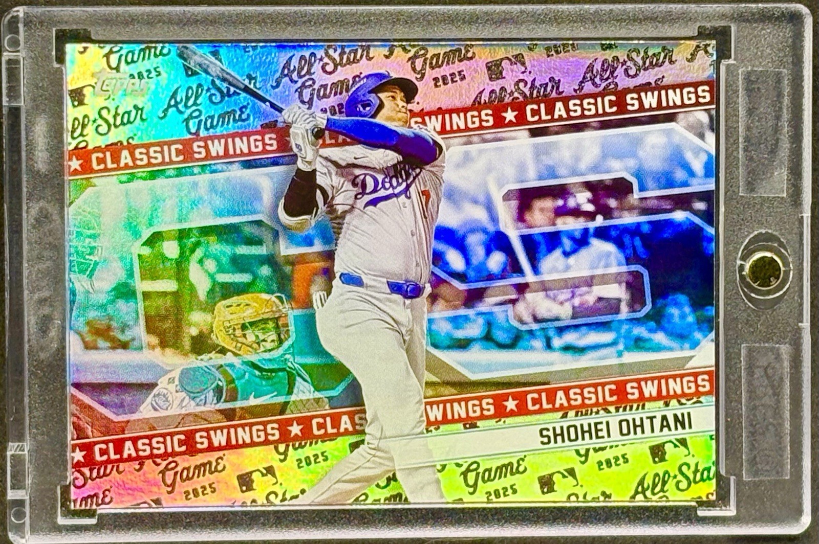 Shohei Ohtani HOLO FOIL CARD TOPPS DODGERS MINT Shohei Ohtani HOLO FOIL CARD TOPPS DODGERS MINT
