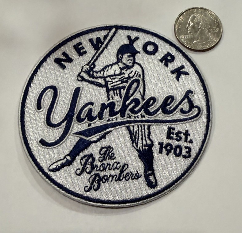 NEW YORK YANKEES Vintage Style Embroidered Iron On Patch 3.5” X 3.5” Beautiful NEW YORK YANKEES Vintage Style Embroidered Iron On Patch 3.5” X 3.5” Beautiful