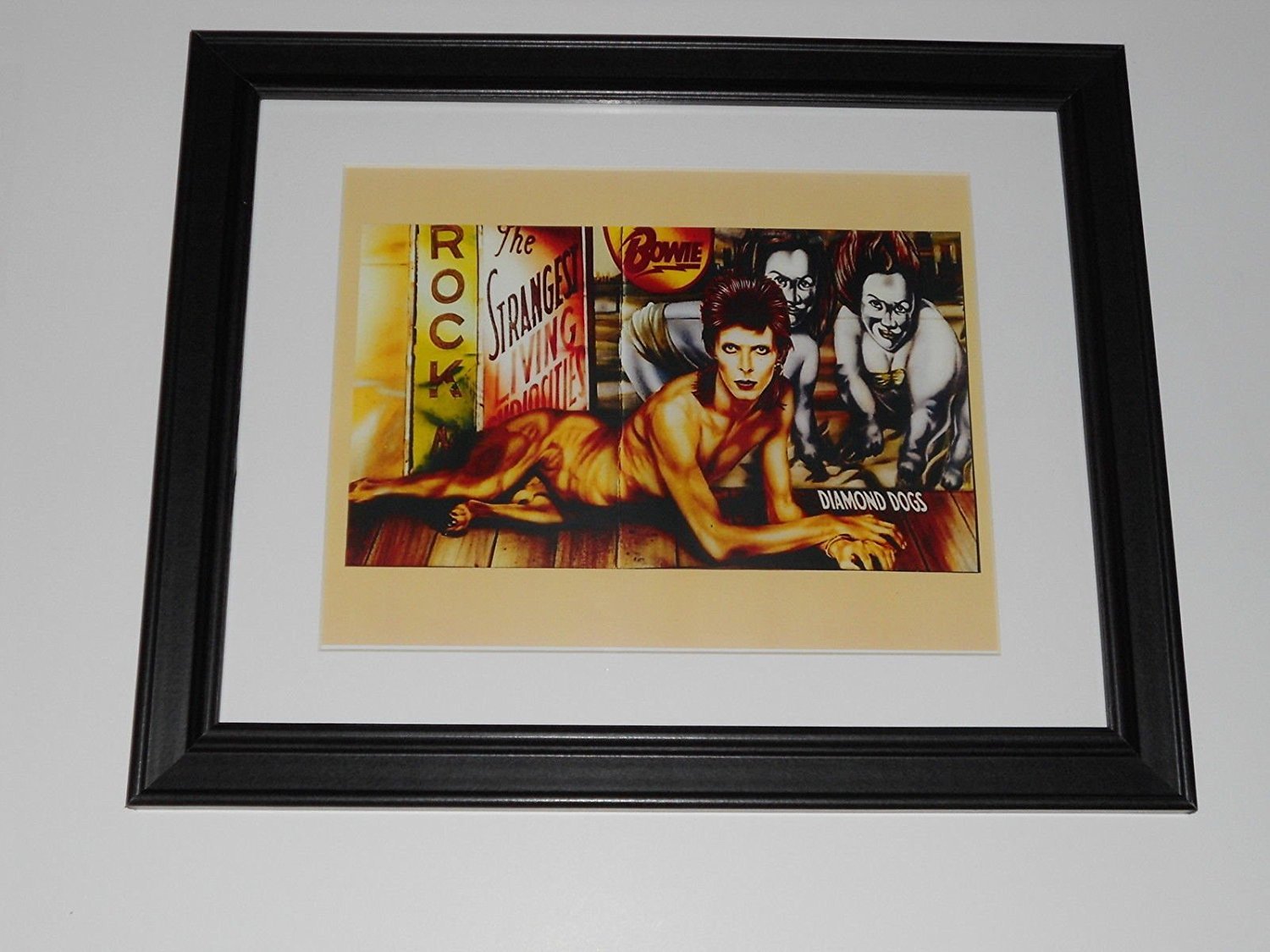 David Bowie Diamond Dogs 1st run UK Cover (full genital) Framed Print 14\