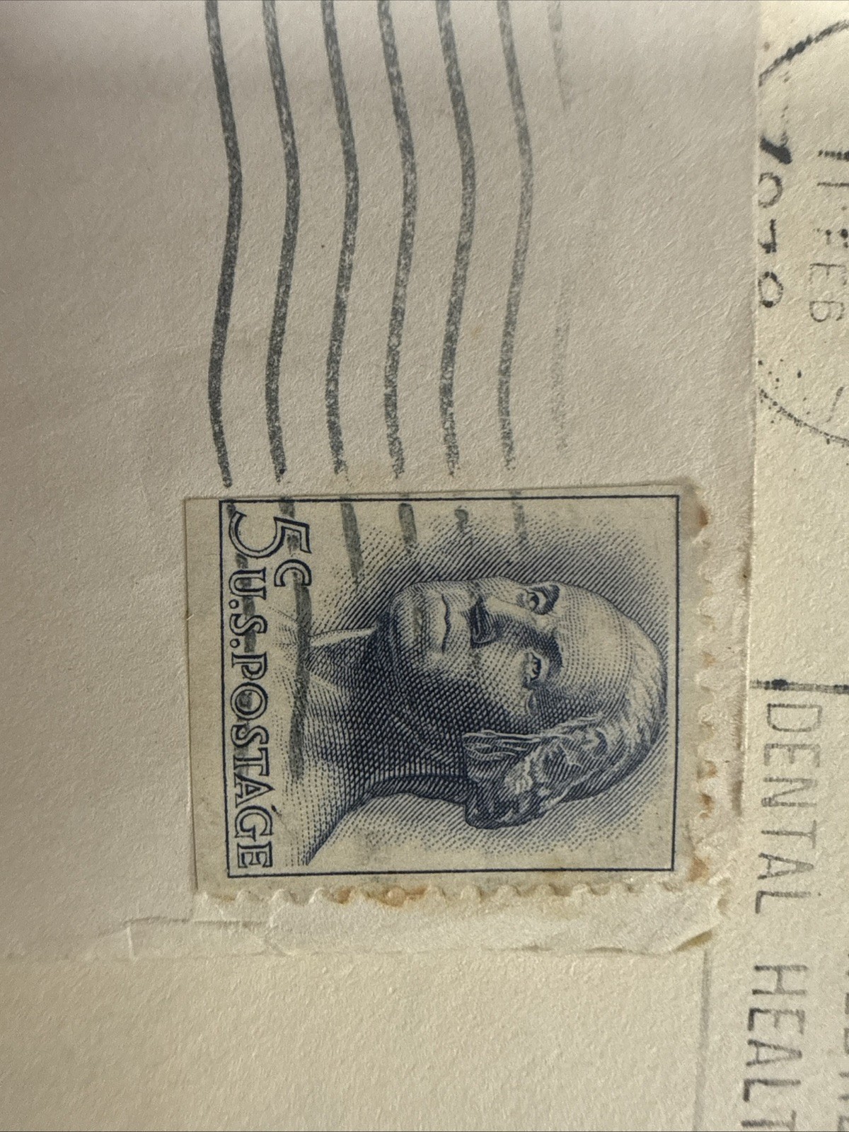 Early 60's Washington 5c stamps