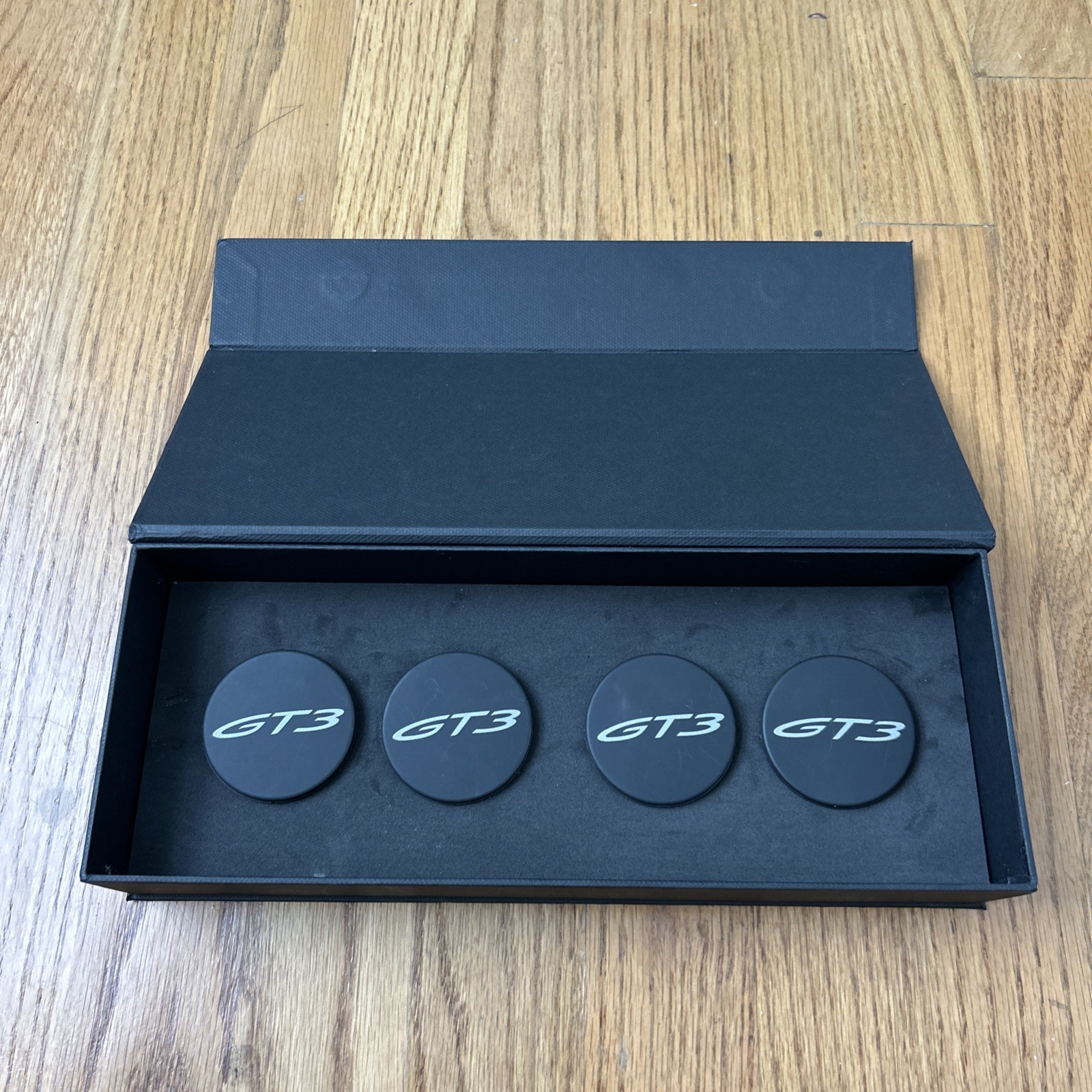 Porsche 911 GT3 Genuine OEM Center Lock Center Hub Caps Wheel Caps Black Matte Porsche 911 GT3 Genuine OEM Center Lock Center Hub Caps Wheel Caps Black Matte