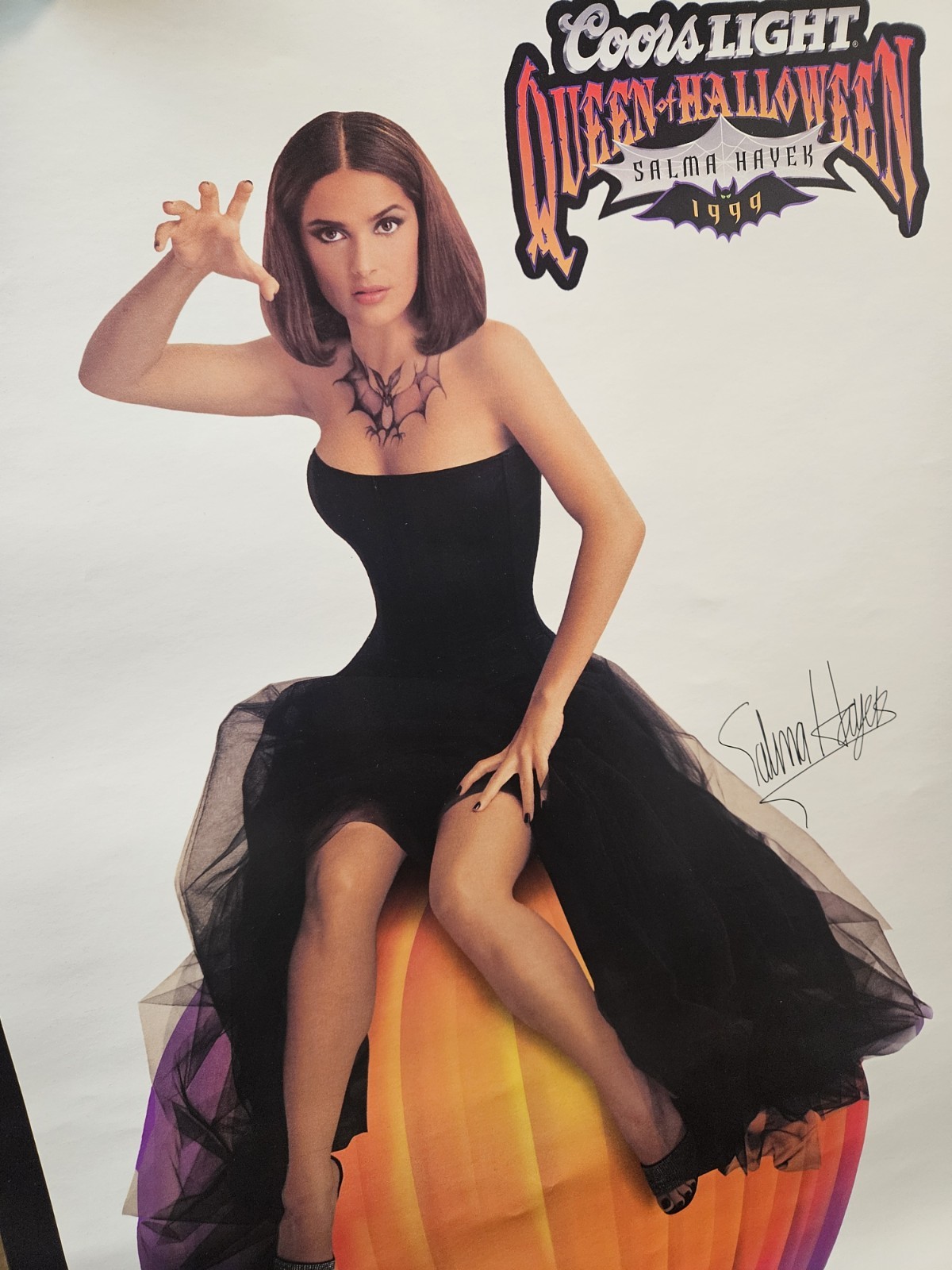 1999 vintage Coors Light Salma Hayek Queen Of Halloween 1999 vintage Coors Light Salma Hayek Queen Of Halloween
