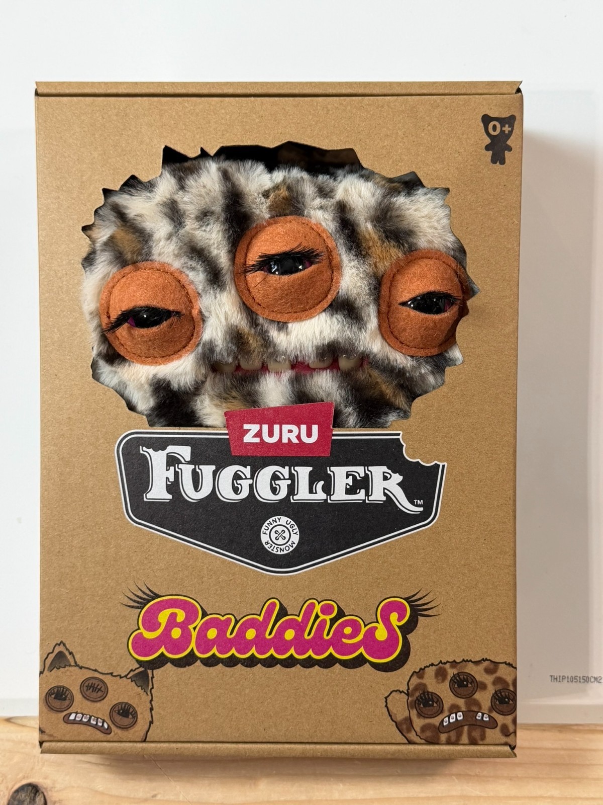 Zuru Fuggler Baddies Alien Leopard Funny Ugly Monster Plush Toy Brand NEW