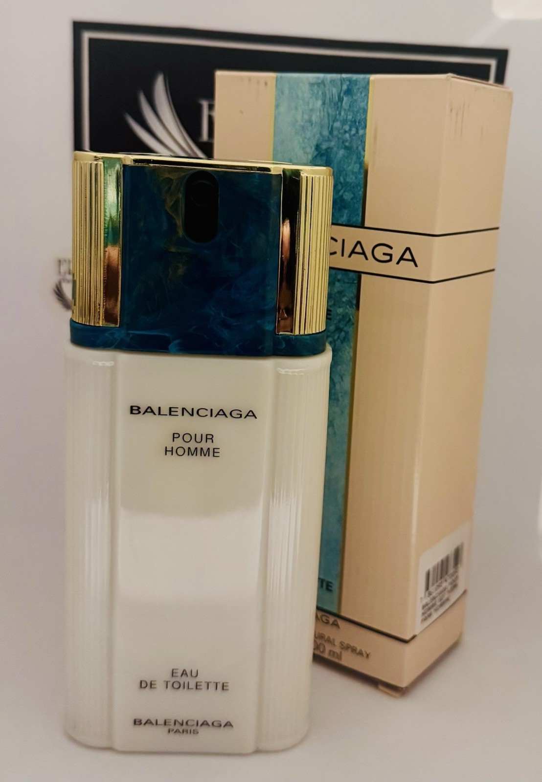 VINTAGE Balenciaga Pour Homme Eau De Toilette 3.3oz 100ml Men\'s SPRAY New In Box