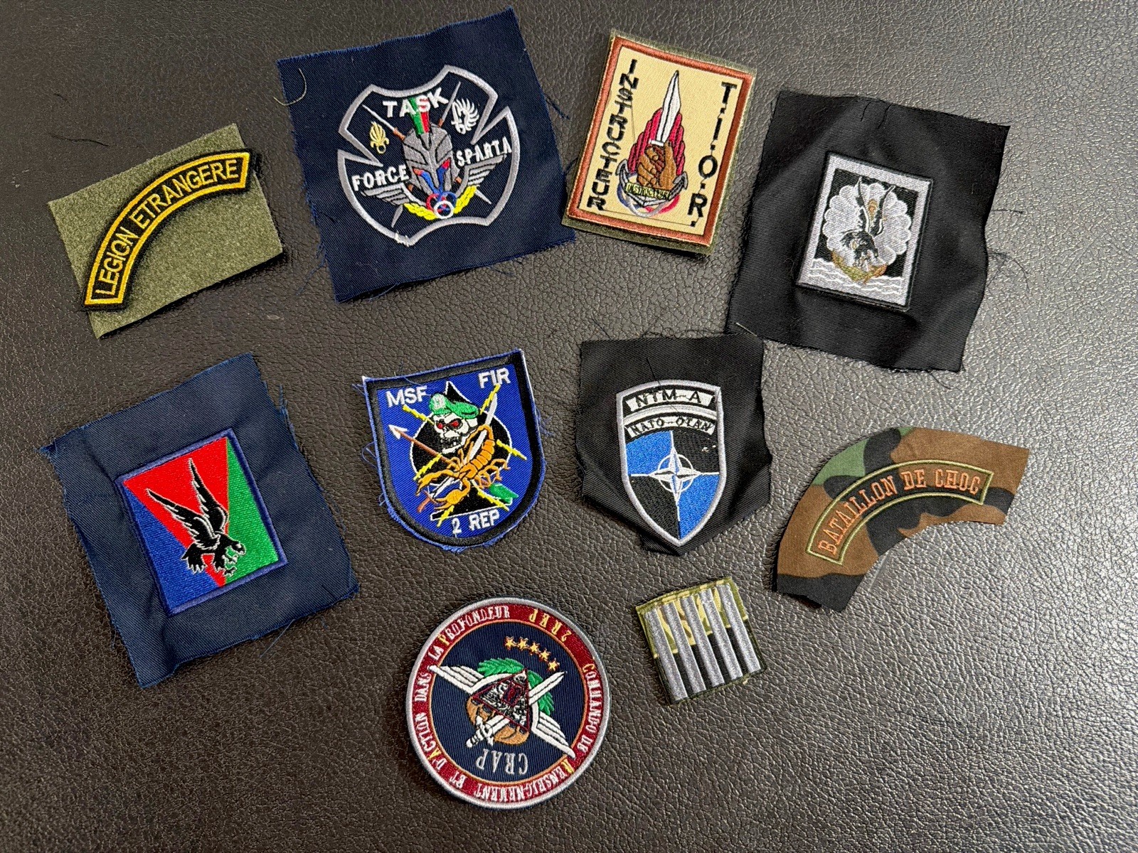 Vintage Military Patch Lot French Legion Etrangere 2 REP Task Force 10pc