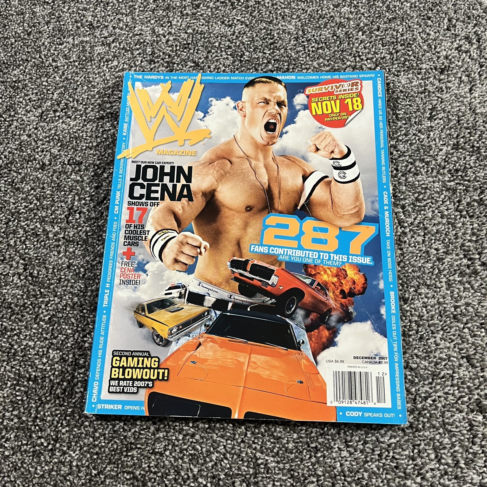 John Cena December 2007 WWE Pro Wrestling Magazine Cody Rhodes Hardy Boys Nitro