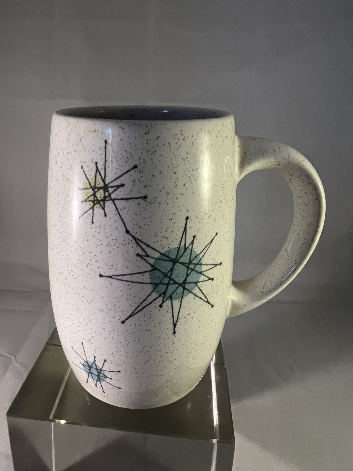Franciscan Speckled Atomic Starburst Mug Grandmug Rare Vintage Franciscan Speckled Atomic Starburst Mug Grandmug Rare Vintage